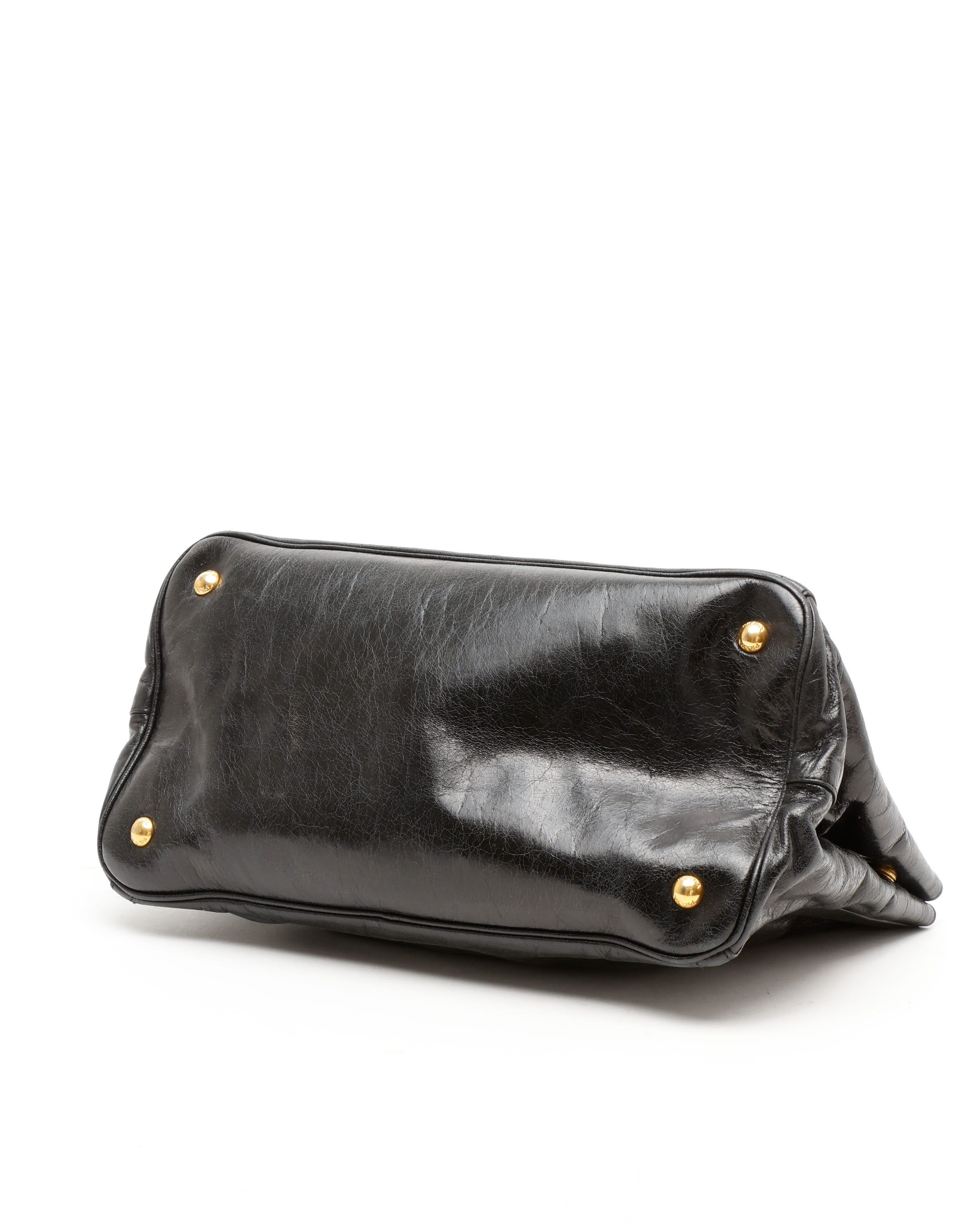 Prada Vitello Phenix Convertible Tote Bag In Brown