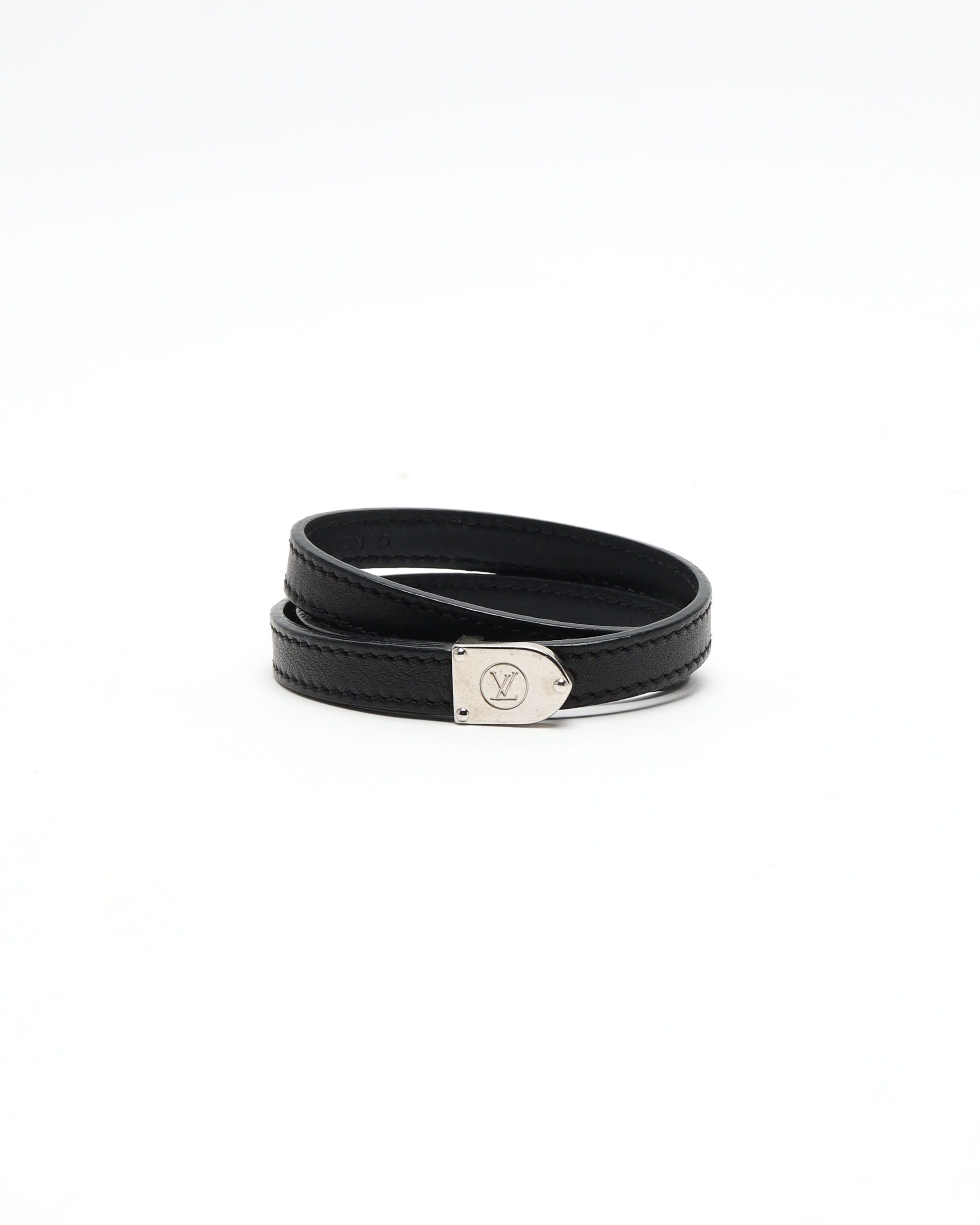 Pre-owned Louis Vuitton Monogram Bracelet In Black