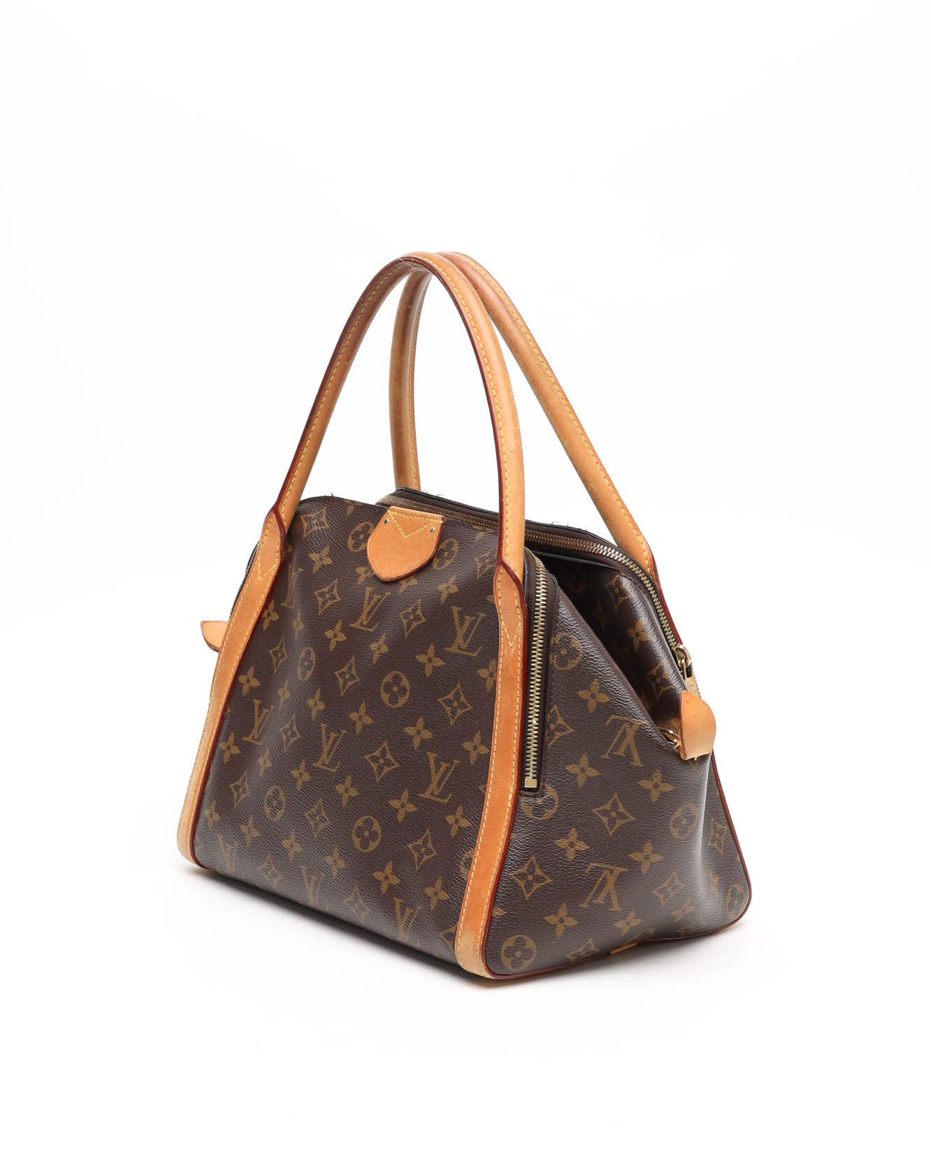 Pre-owned Louis Vuitton Monogram Marais Mm Bag In Brown