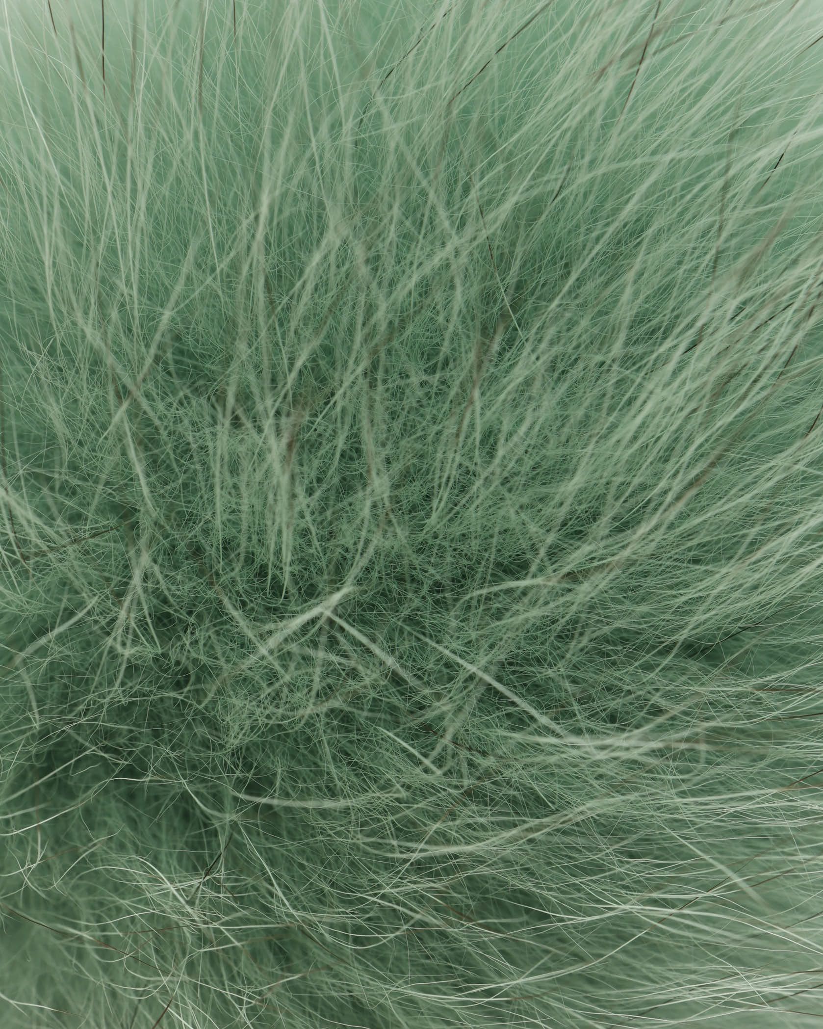 Fendi Pom-pom Fur Charm In Green