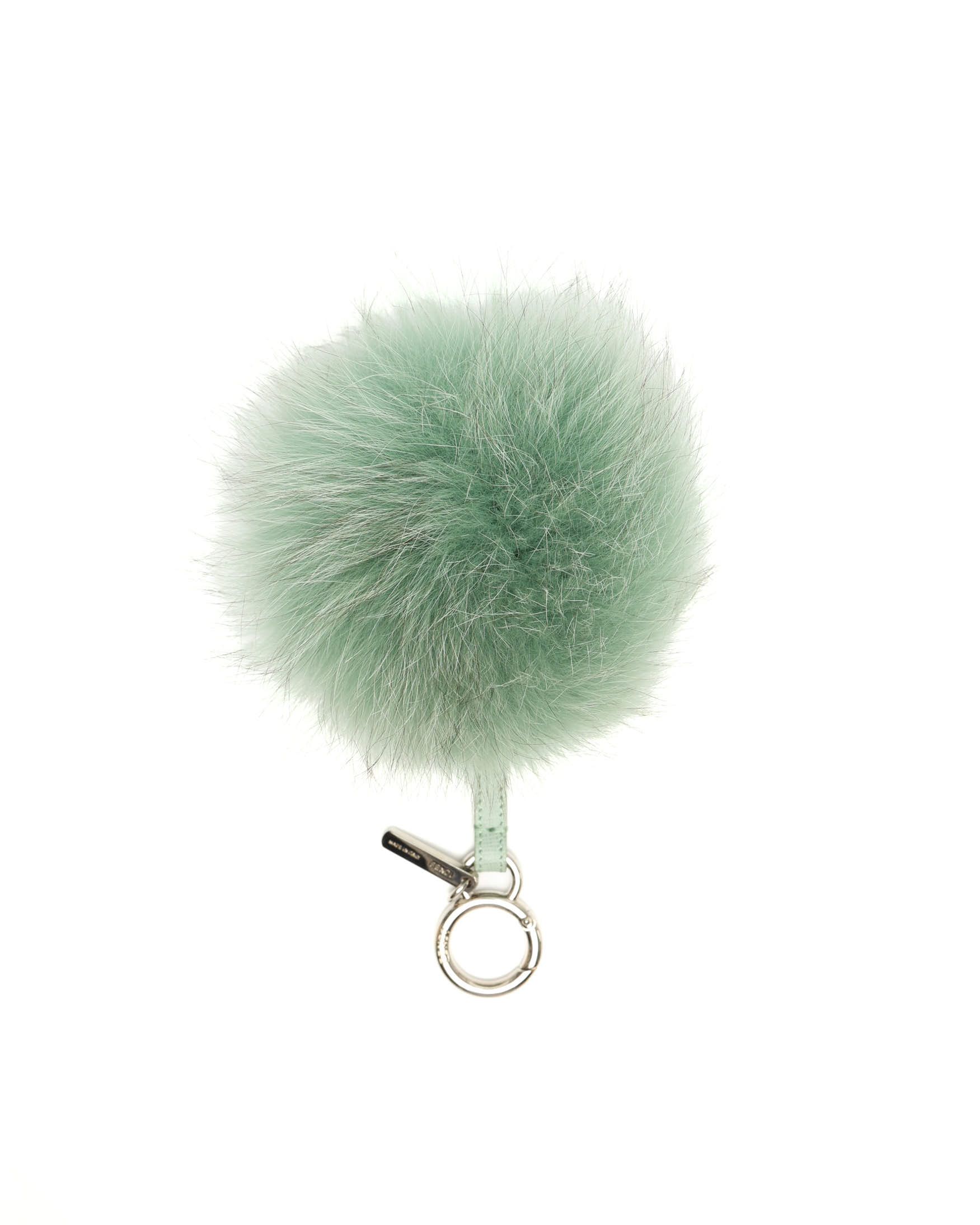 Fendi Pom-pom Fur Charm In Green