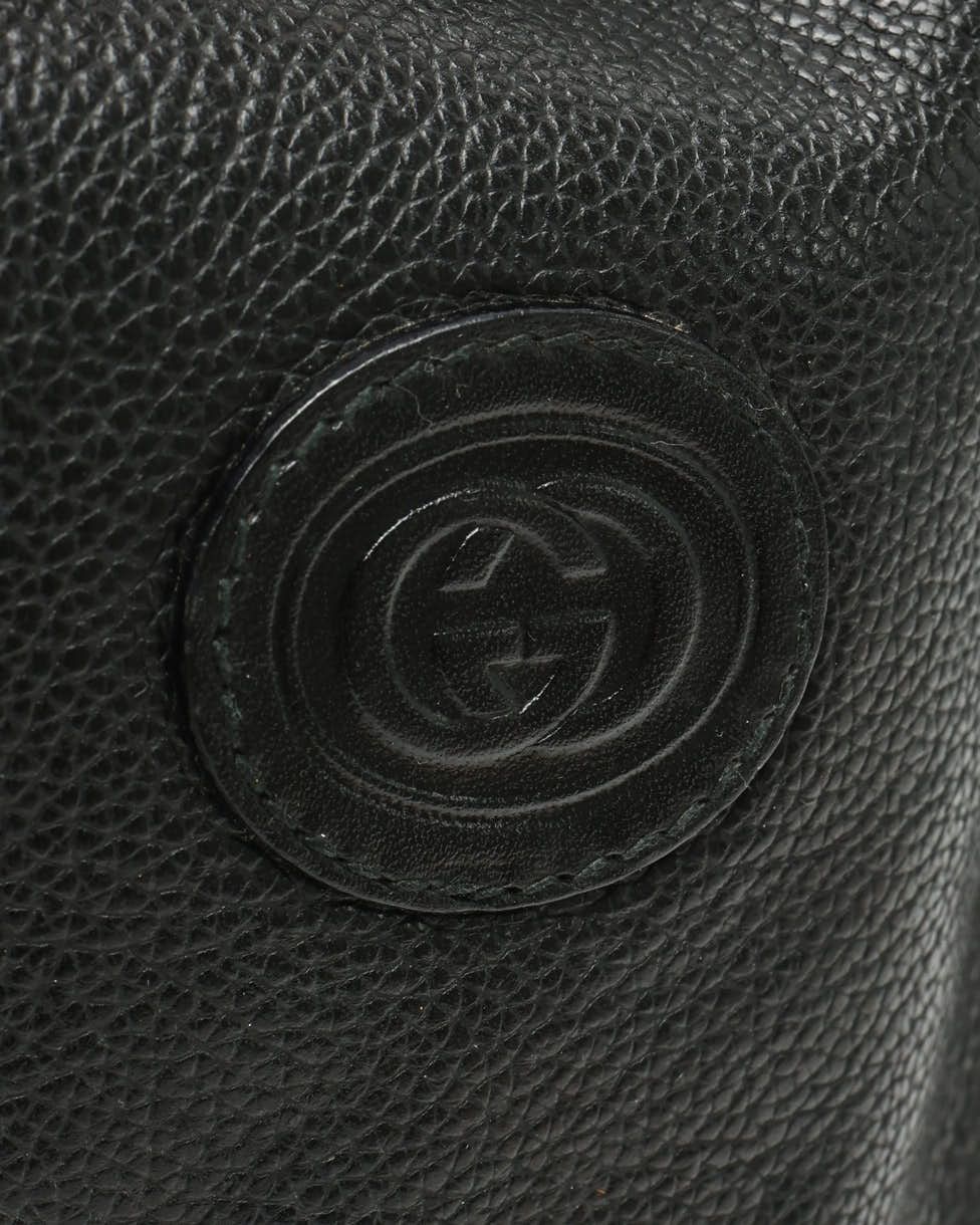Gucci Sherry Line Bucket Bag In Black