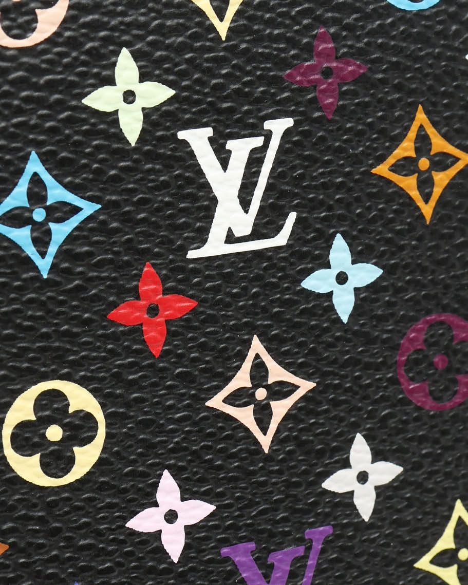 Pre-owned Louis Vuitton Murakami Long Zip Around Wallet In Multi