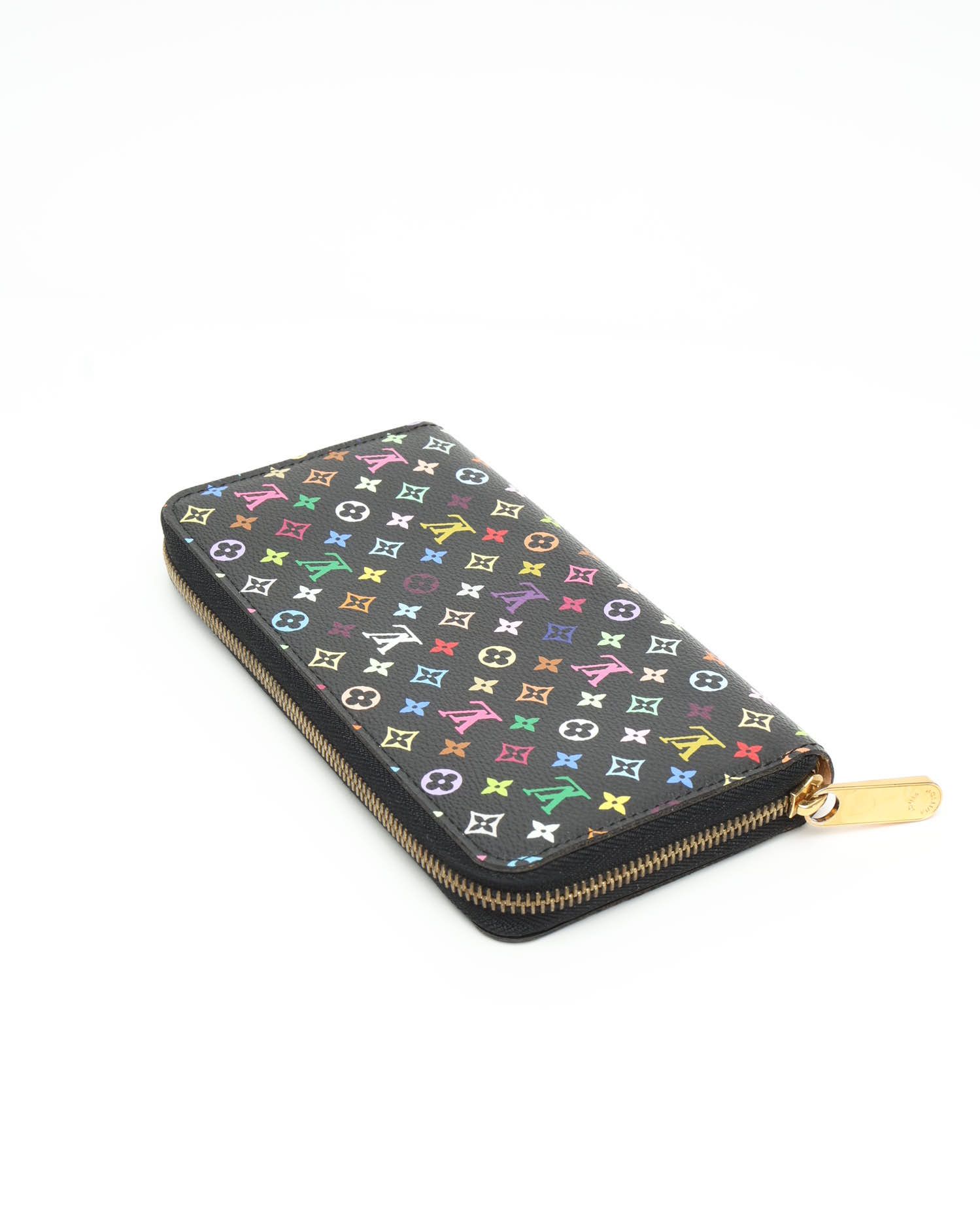 Pre-owned Louis Vuitton Murakami Long Zip Around Wallet In Multi