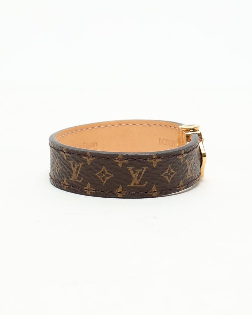 Pre-owned Louis Vuitton Nano Monogram Bracelet In Brown