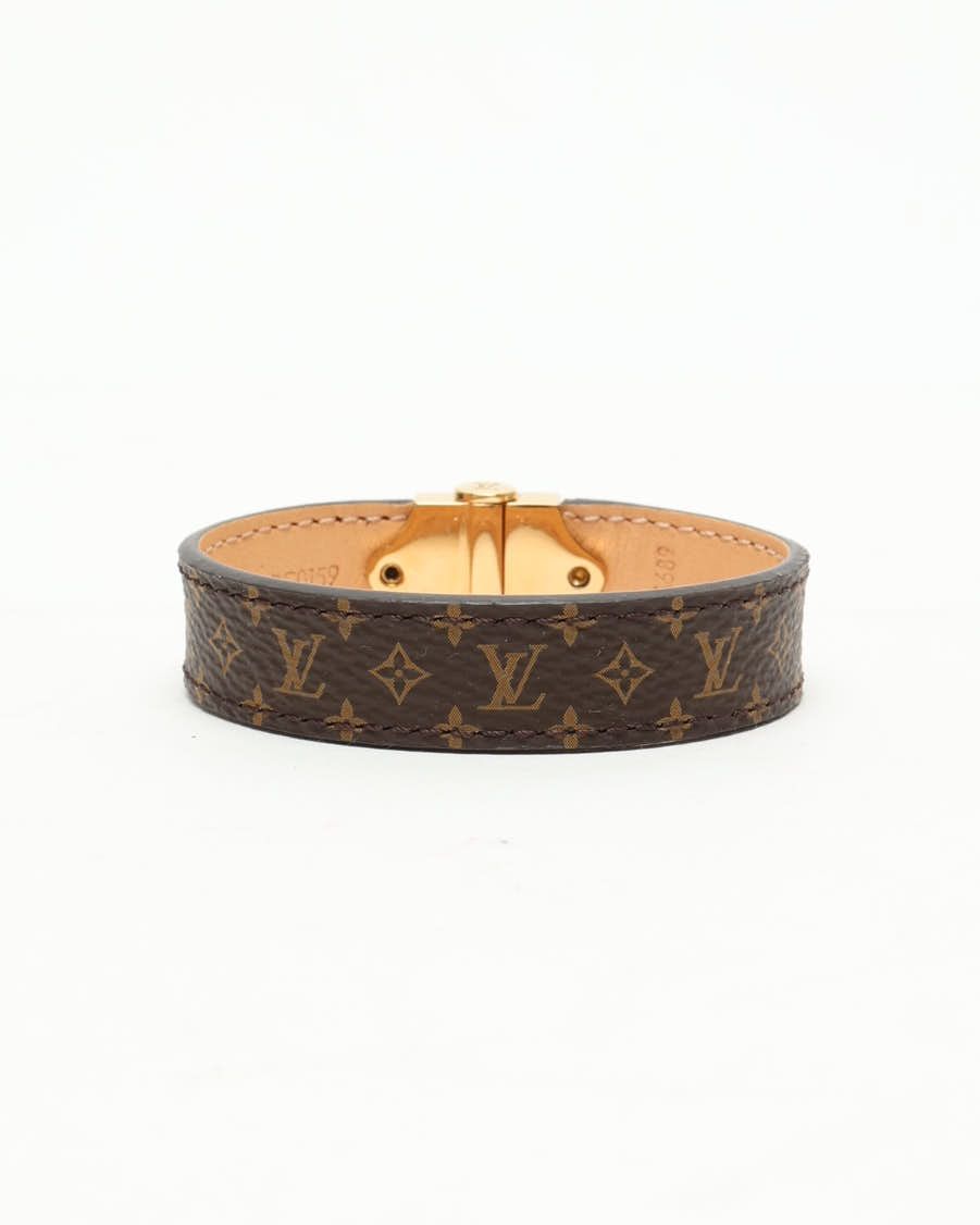 Pre-owned Louis Vuitton Nano Monogram Bracelet In Brown