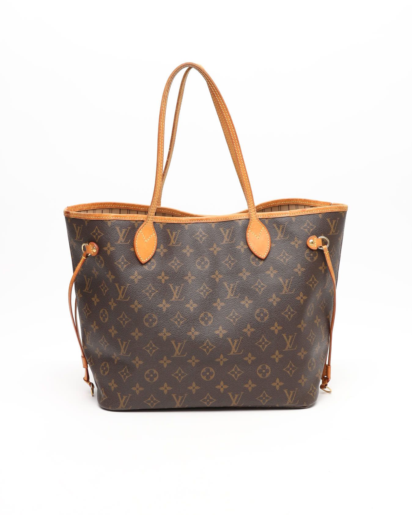 Pre-owned Louis Vuitton Monogram Neverfull Mm Tote Bag In Brown