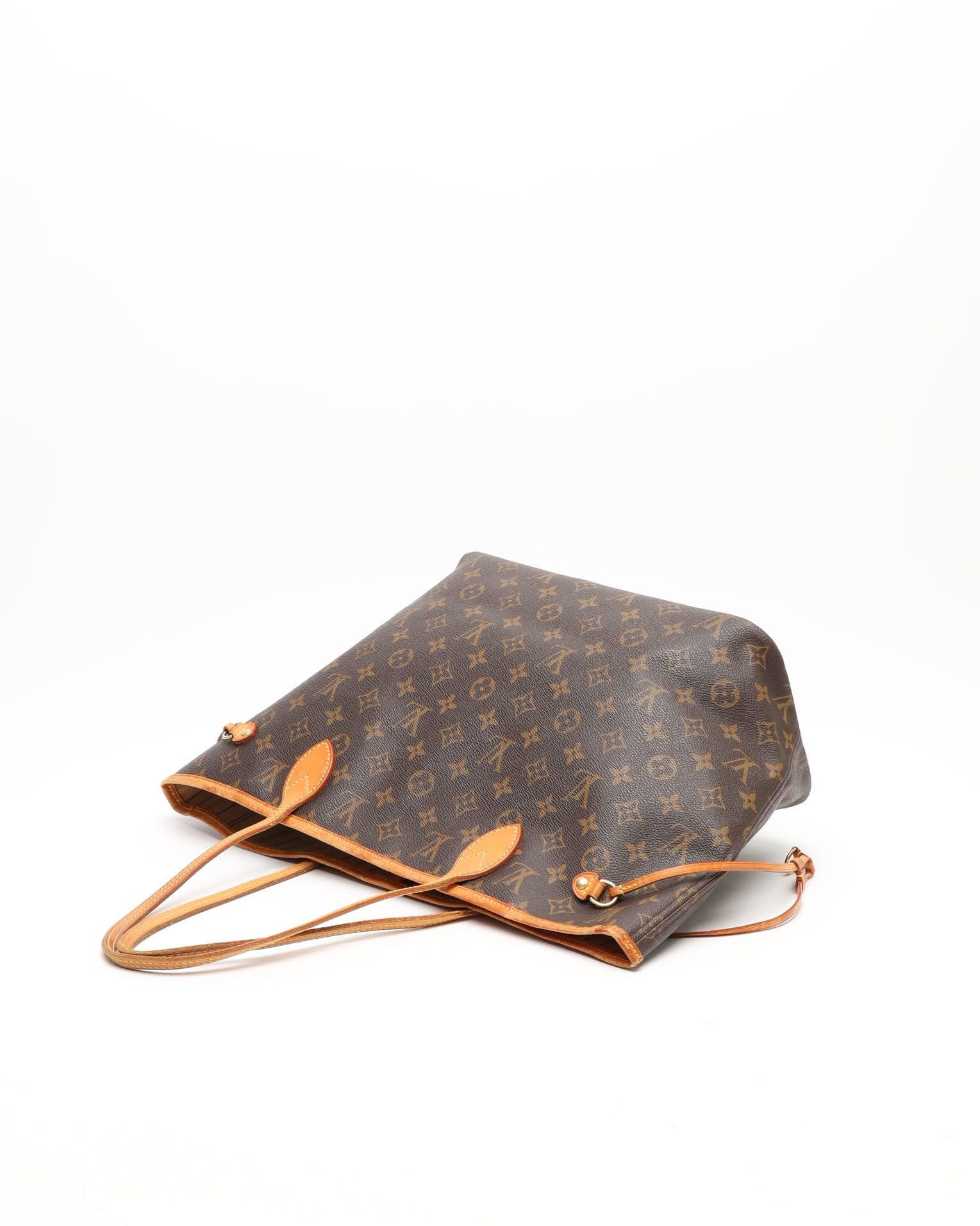 Pre-owned Louis Vuitton Monogram Neverfull Mm Tote Bag In Brown