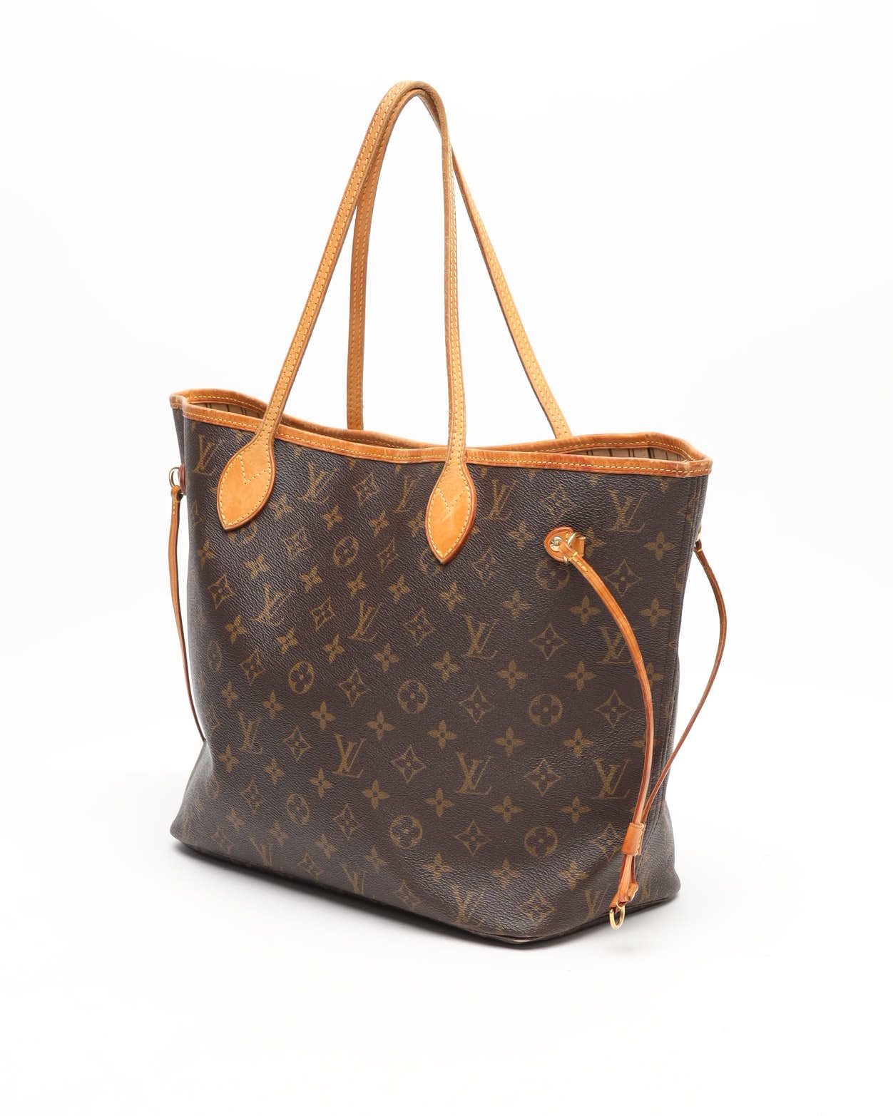 Pre-owned Louis Vuitton Monogram Neverfull Mm Tote Bag In Brown