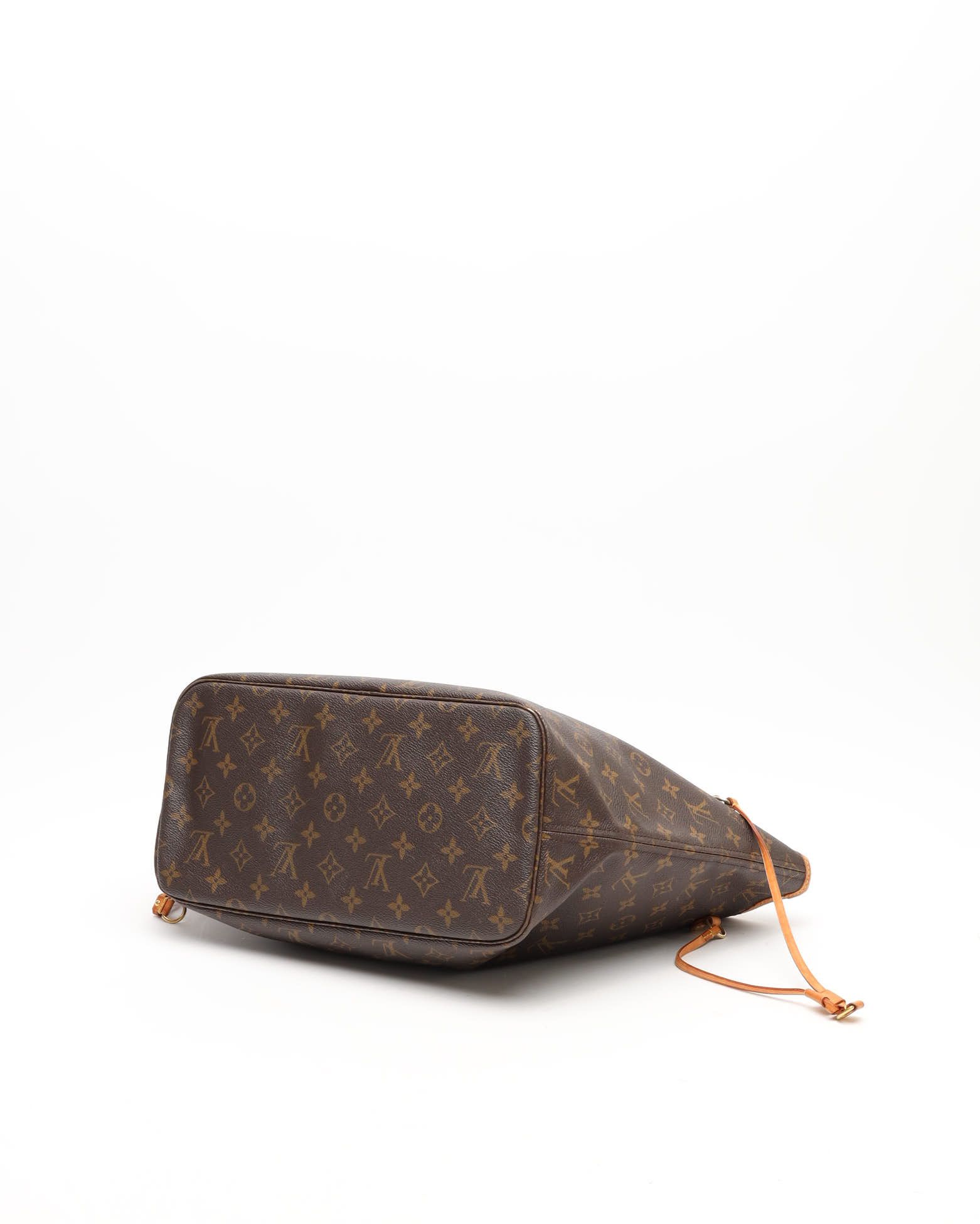 Pre-owned Louis Vuitton Monogram Neverfull Mm Tote Bag In Brown