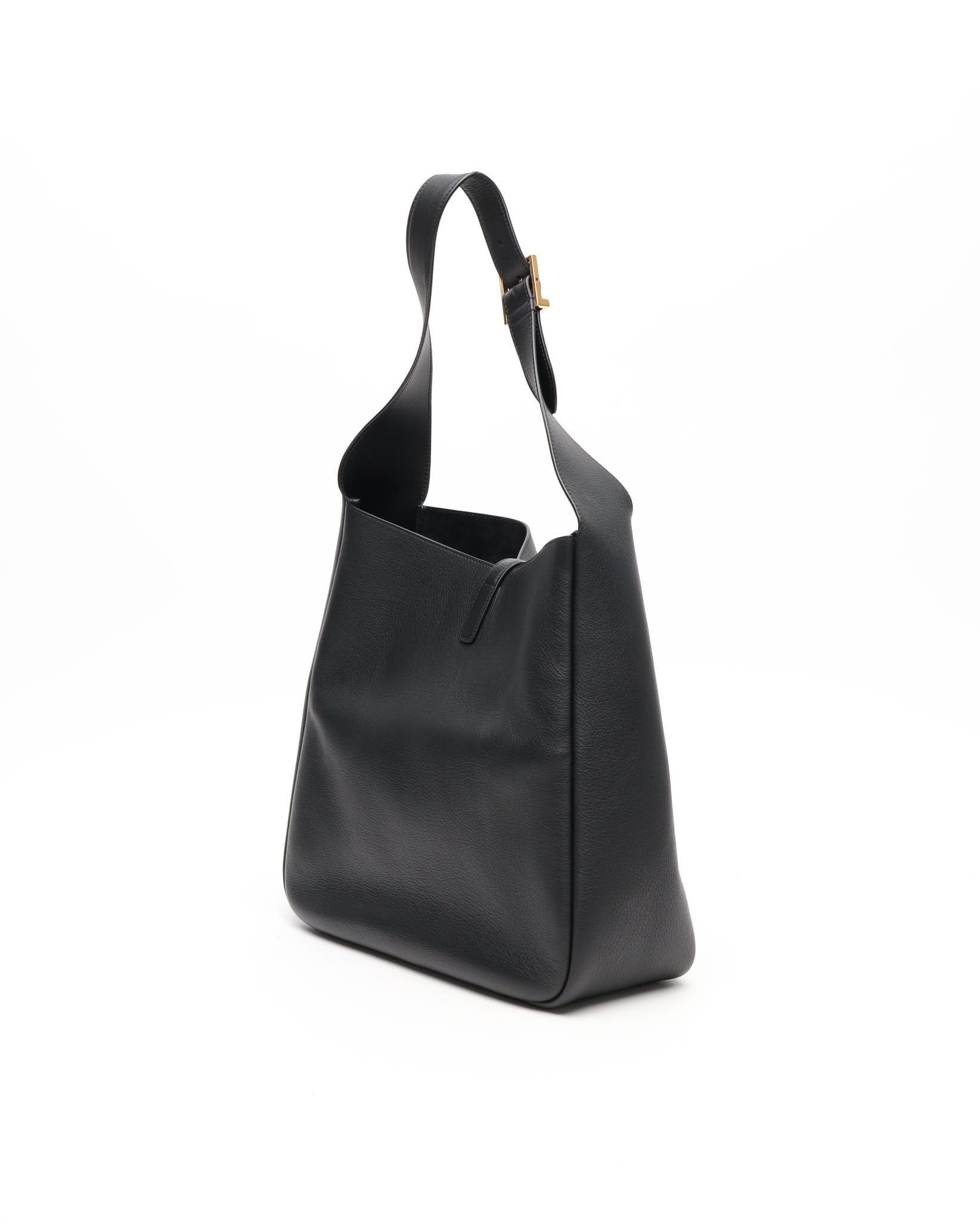 Saint Laurent Large Le 5 Á 7 Hobo Bag In Black