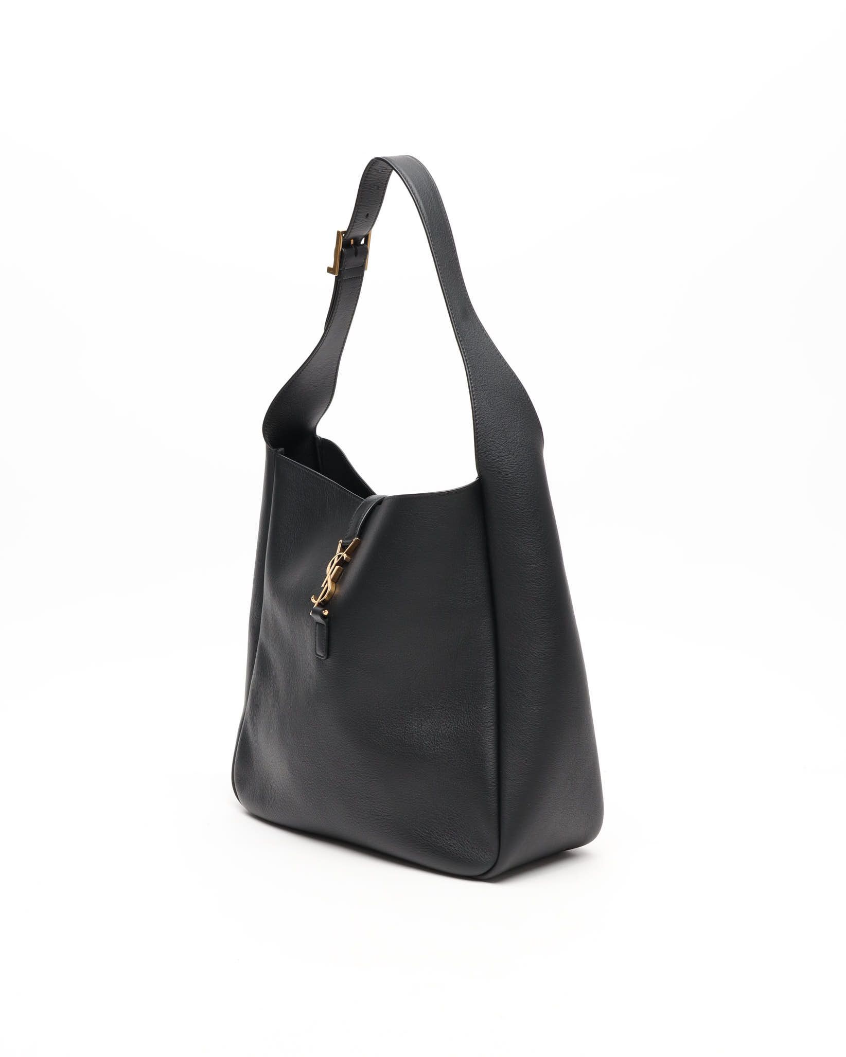 Saint Laurent Large Le 5 Á 7 Hobo Bag In Black