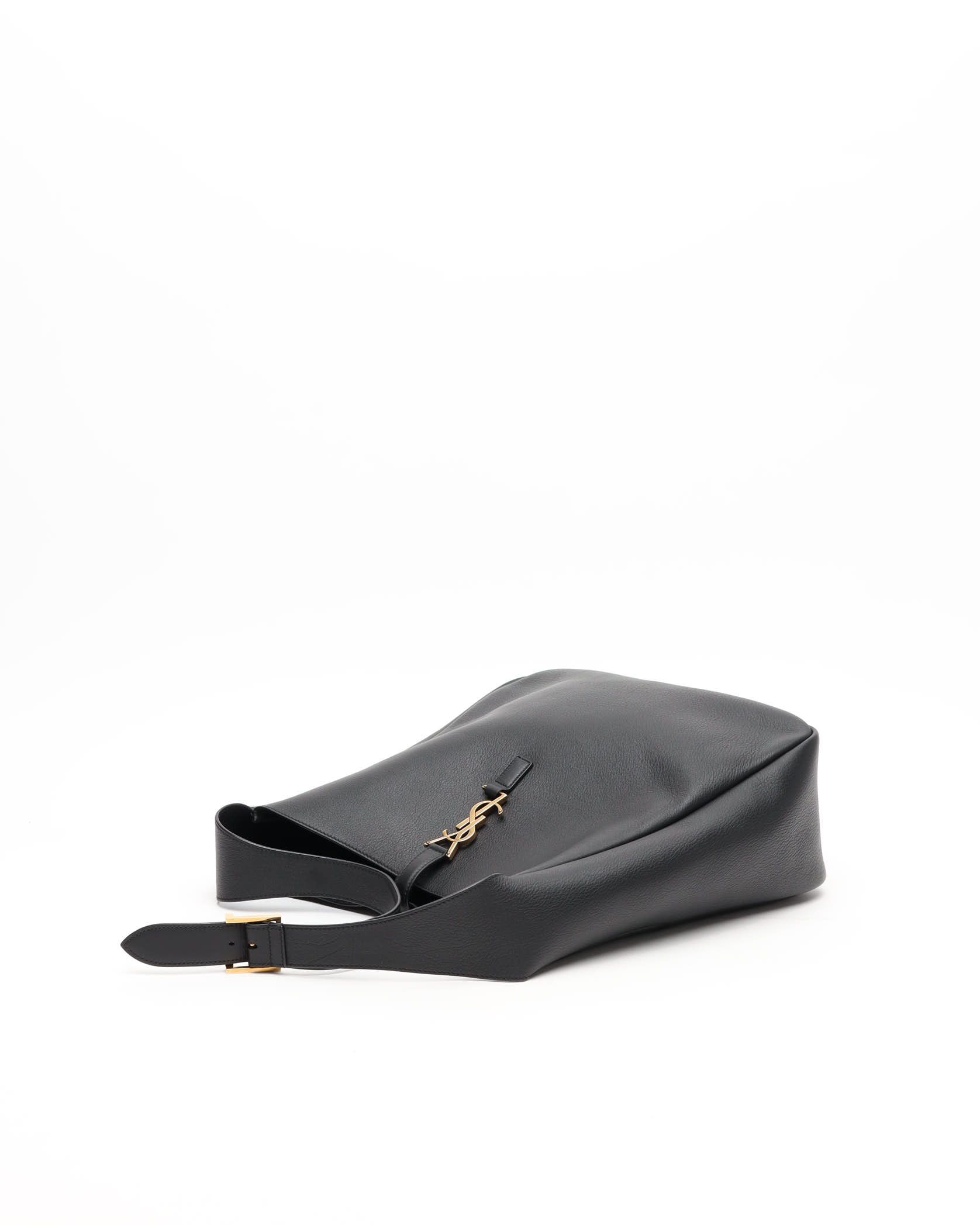 Saint Laurent Large Le 5 Á 7 Hobo Bag In Black