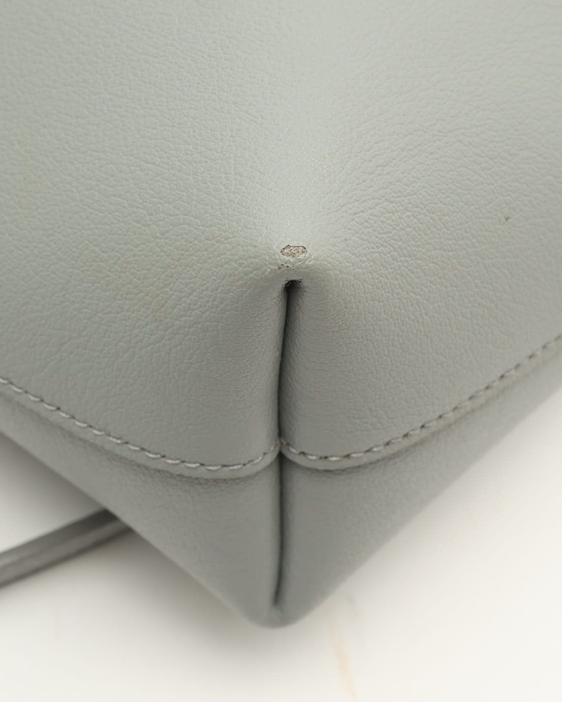 Saint Laurent N/s Toy Shopping Tote In Gray