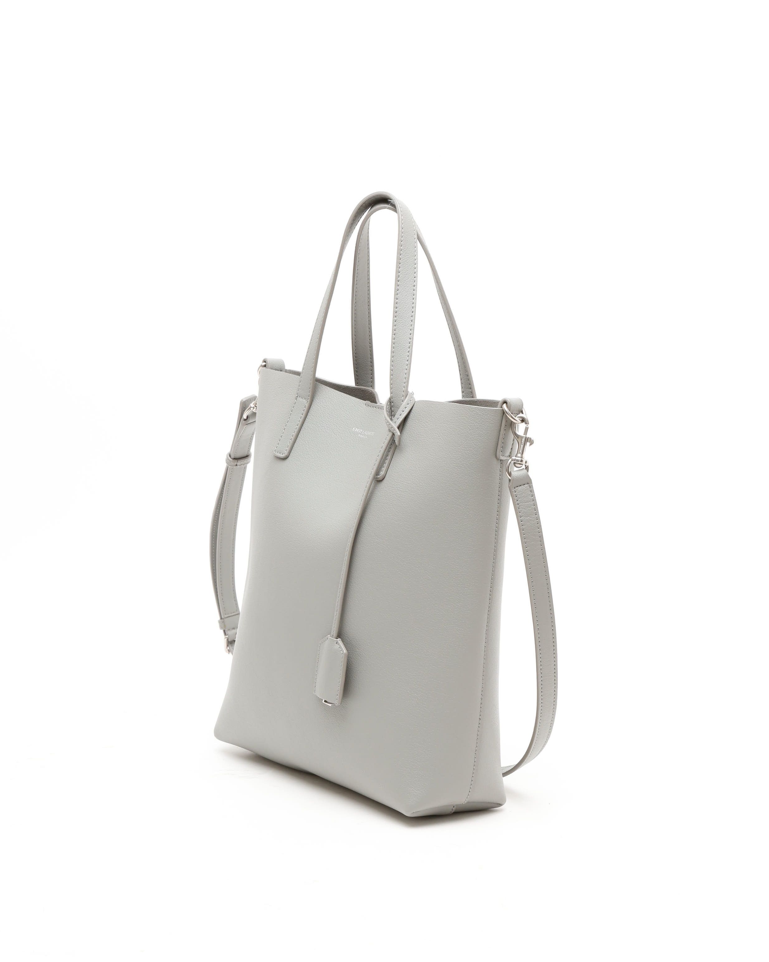Saint Laurent N/s Toy Shopping Tote In Gray