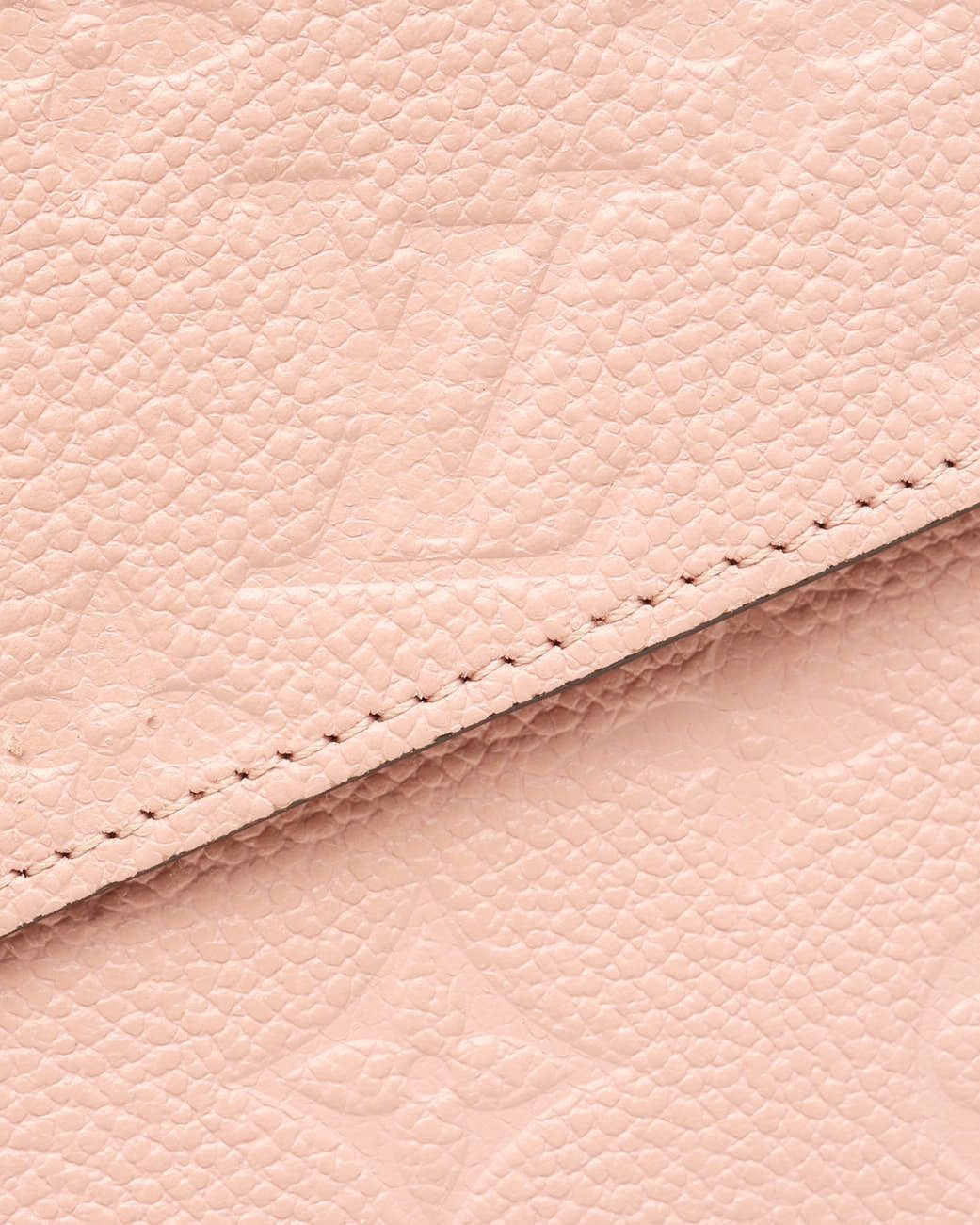 Pre-owned Louis Vuitton Empreinte Pochette Félicie Bag In Pink