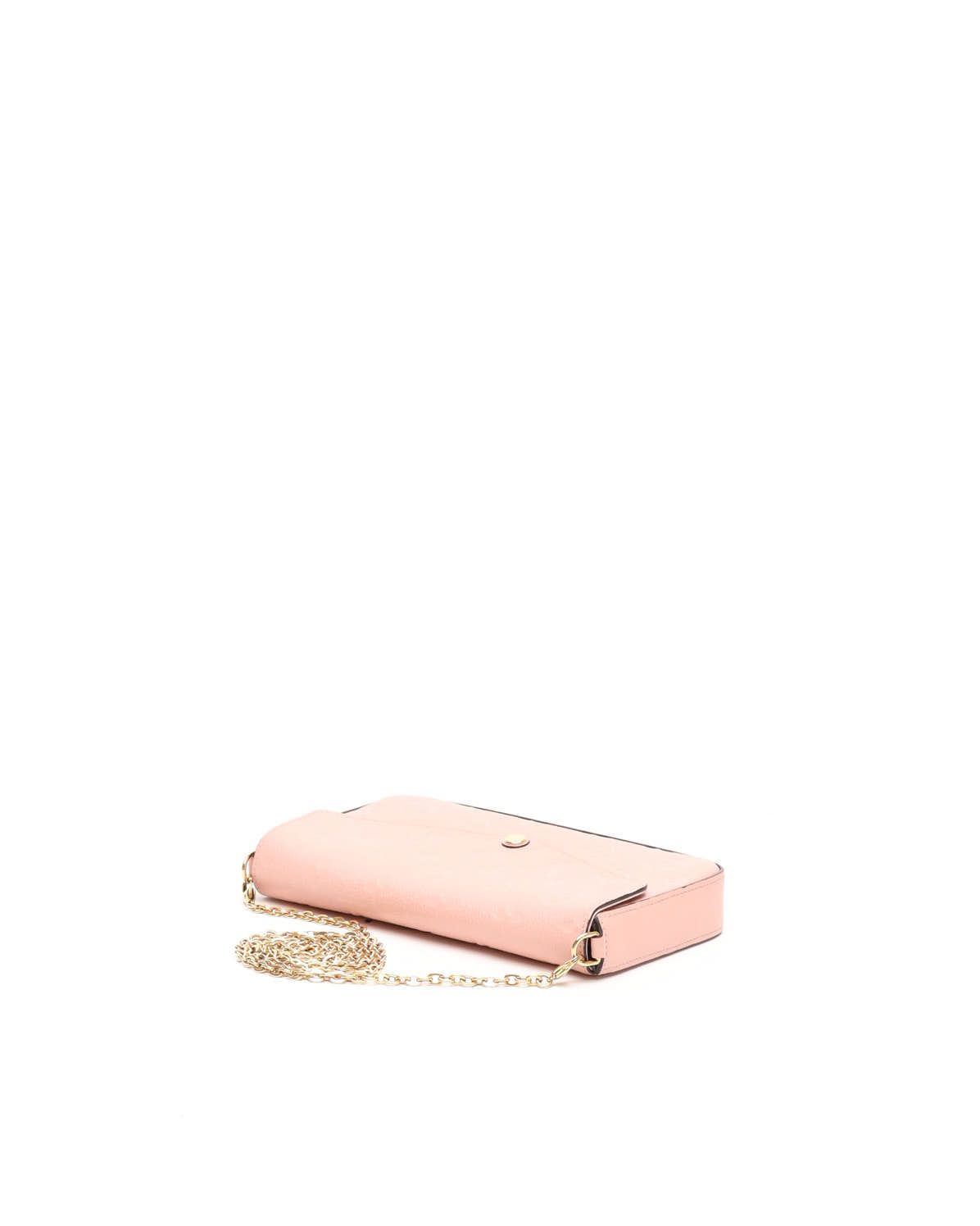 Pre-owned Louis Vuitton Empreinte Pochette Félicie Bag In Pink
