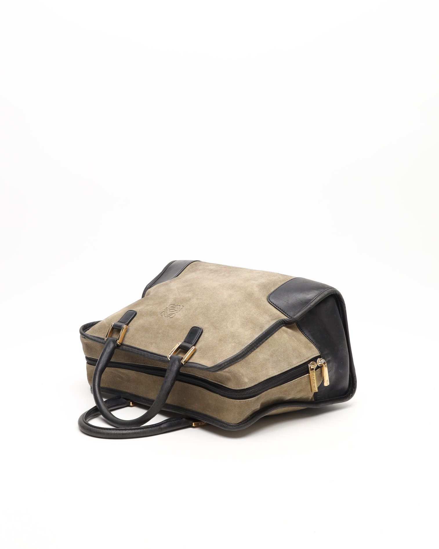 Loewe Suede Amazona Bag In Multi