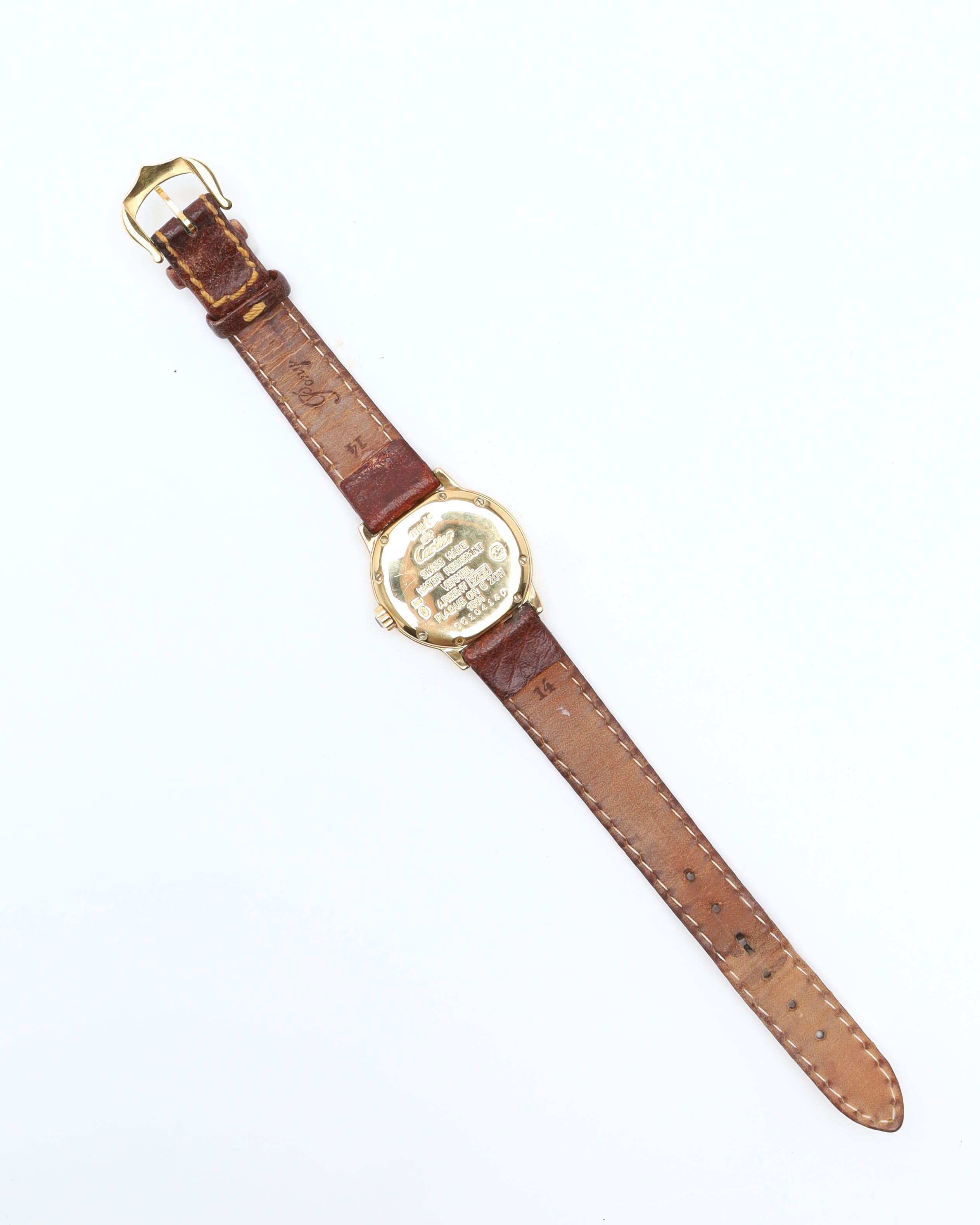 Cartier Must De  Ronde 27mm Ref 1801 Watch In Brown