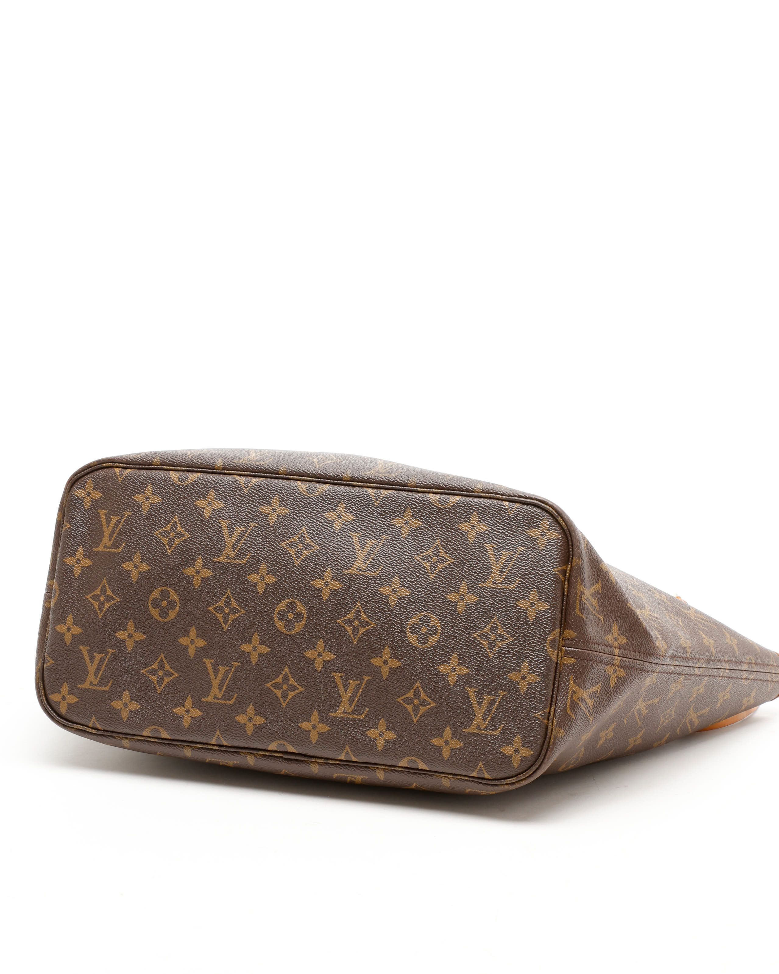 Pre-owned Louis Vuitton Monogram Neverfull Mm Tote Bag In Brown