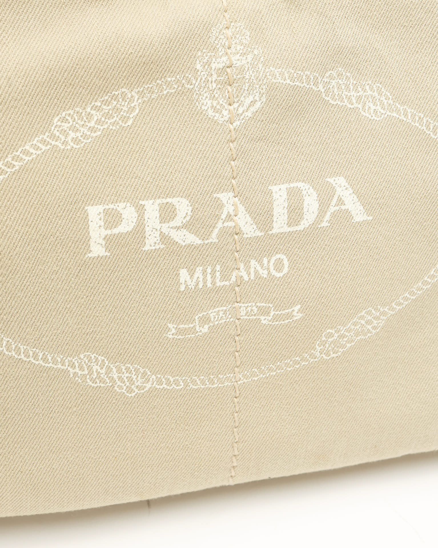 Prada Small Canapa Bag In Sand