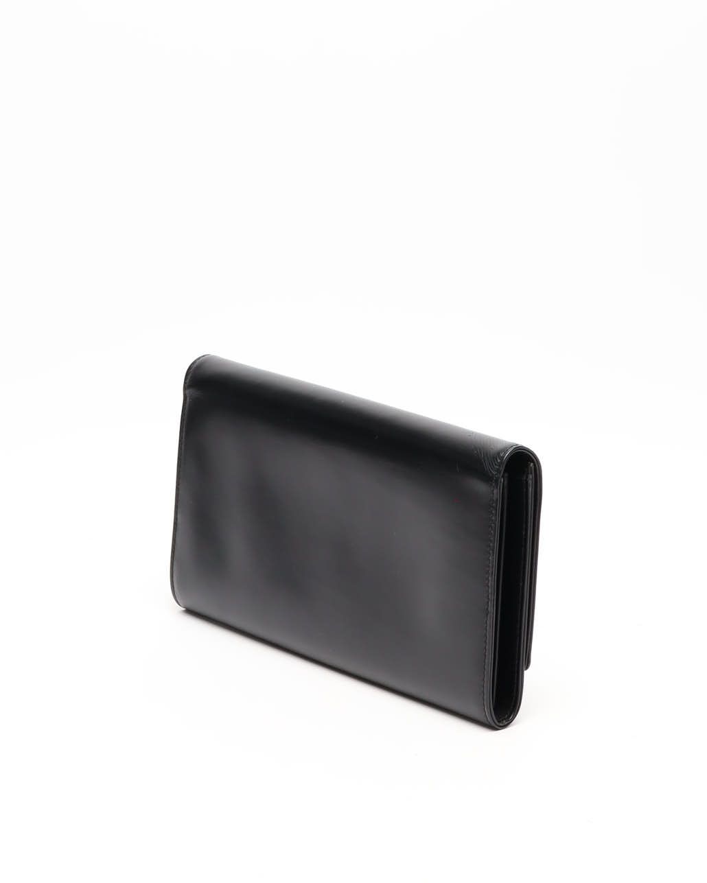 Pre-owned Louis Vuitton Epi Aegean Opera Clutch Bag In Black