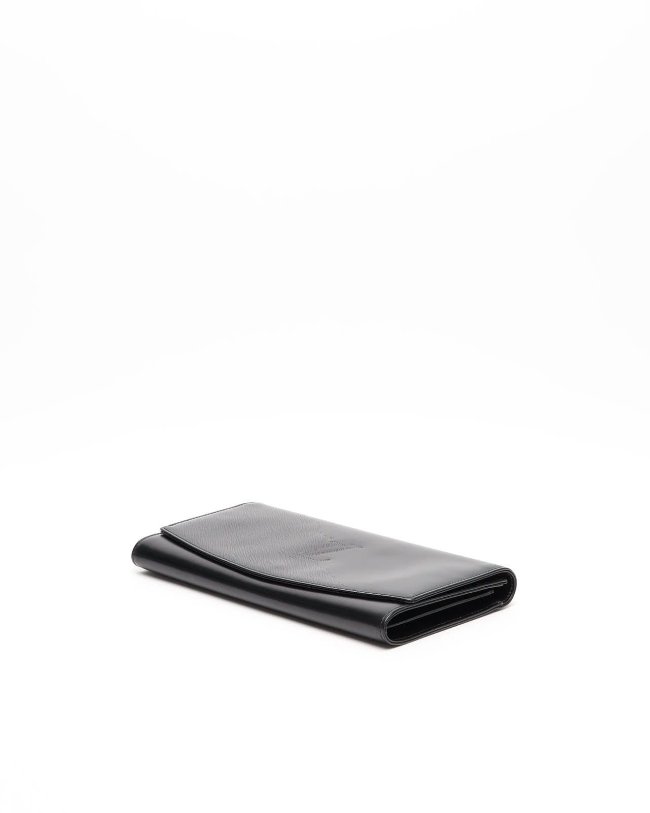Pre-owned Louis Vuitton Epi Aegean Opera Clutch Bag In Black