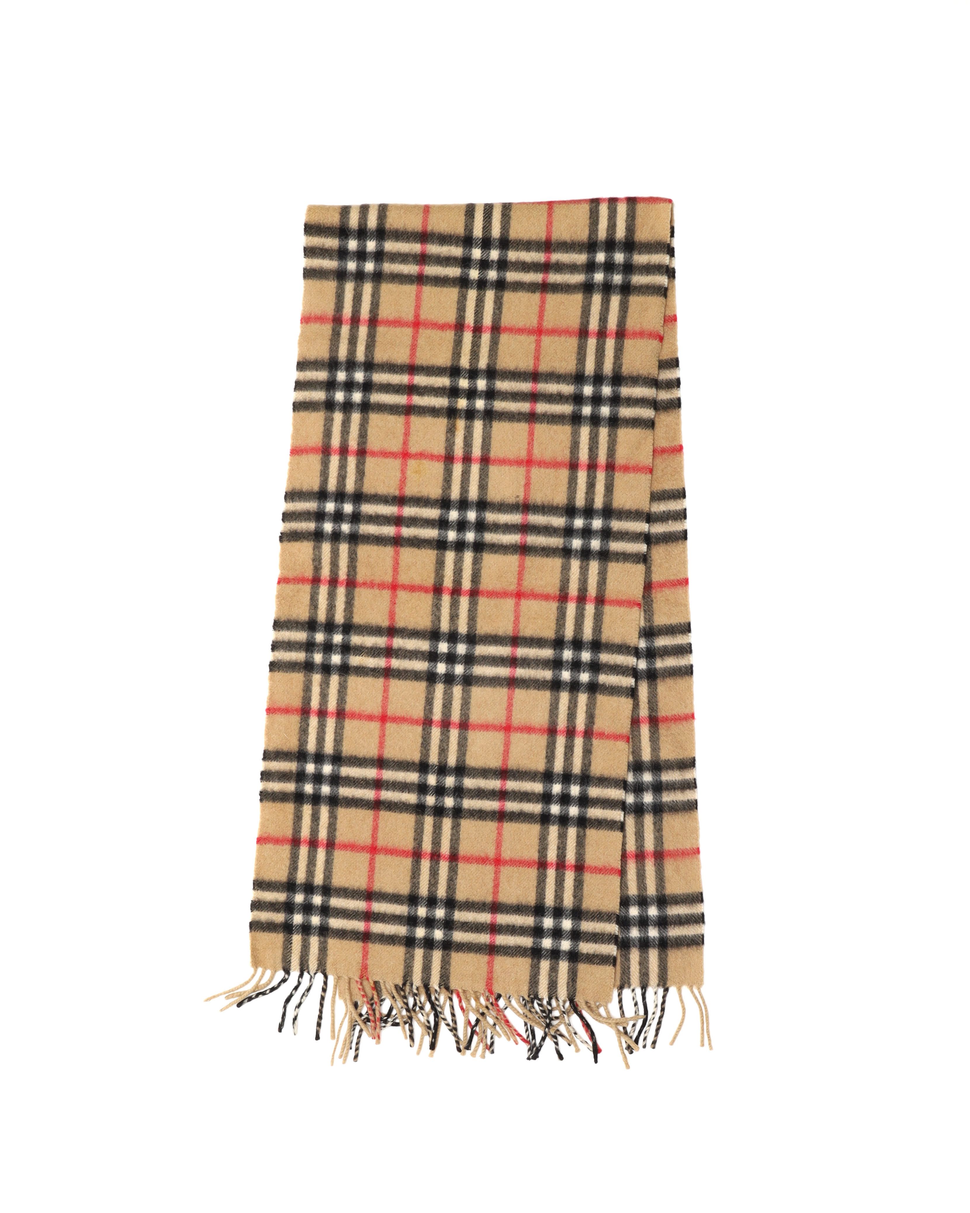Burberry Nova Check Cashmere Scarf In Brown
