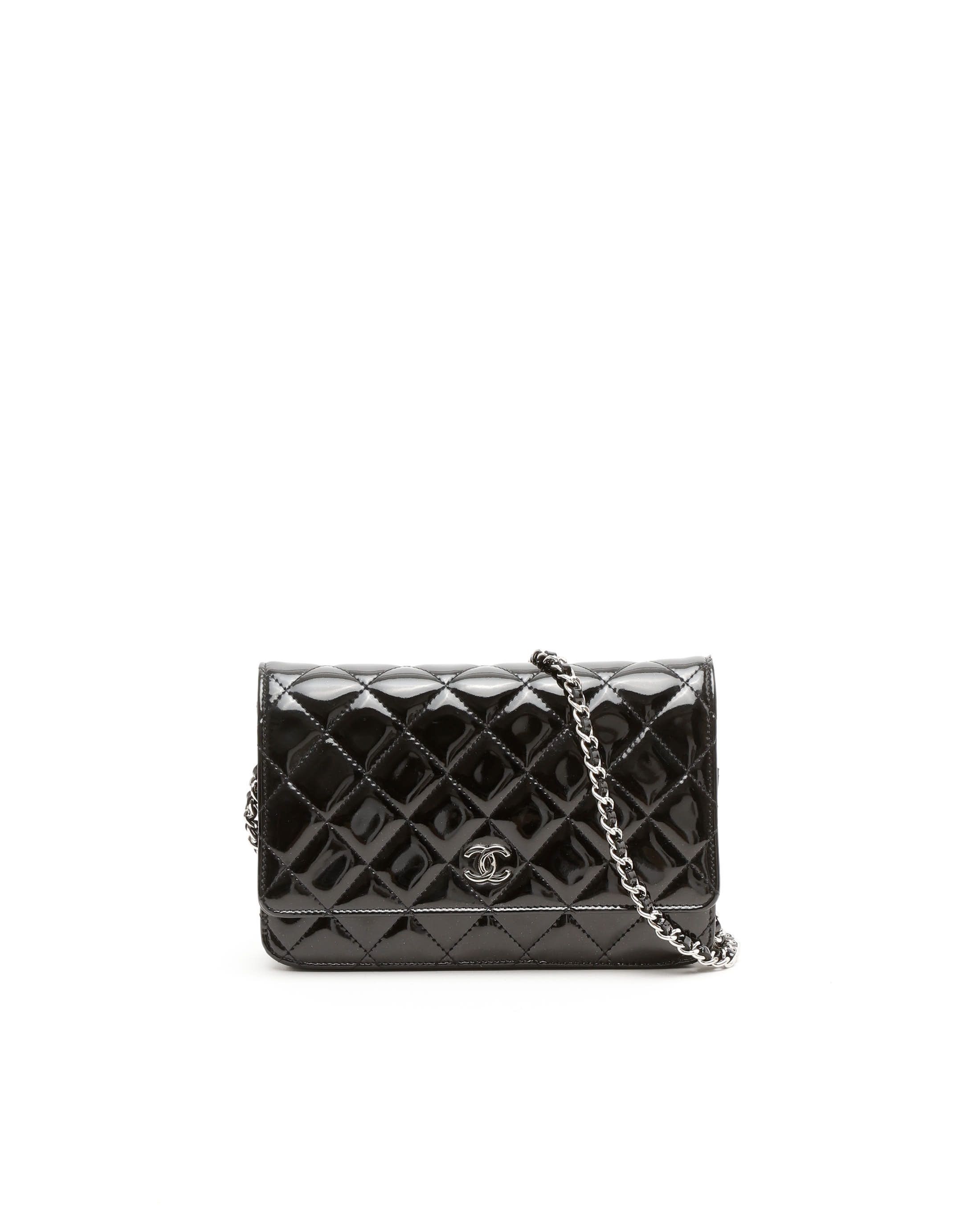 Chanel Classic Patent Wallet On Chain Bag