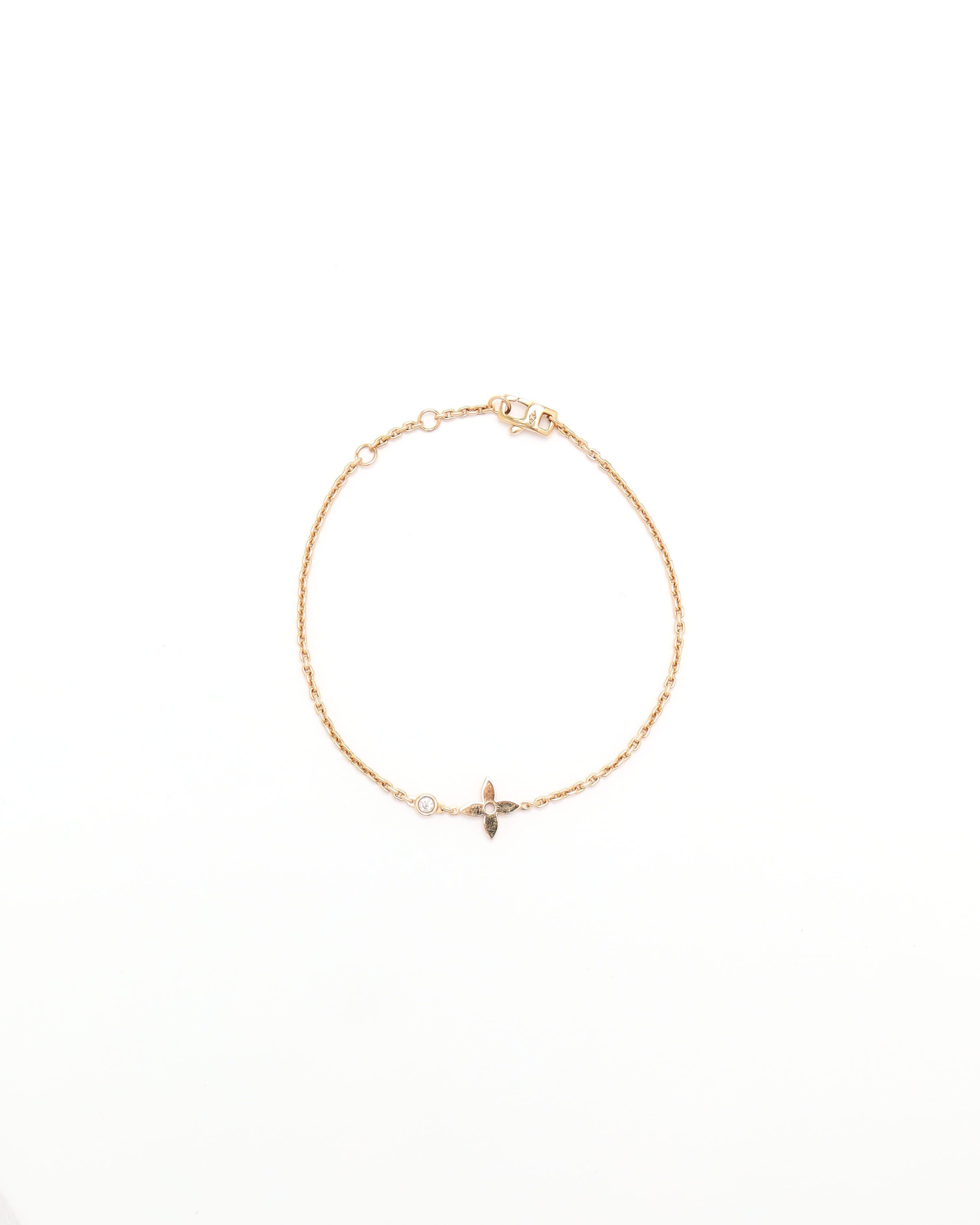 Pre-owned Louis Vuitton Blossom Bracelet, 18kt Pink Gold And Diamond