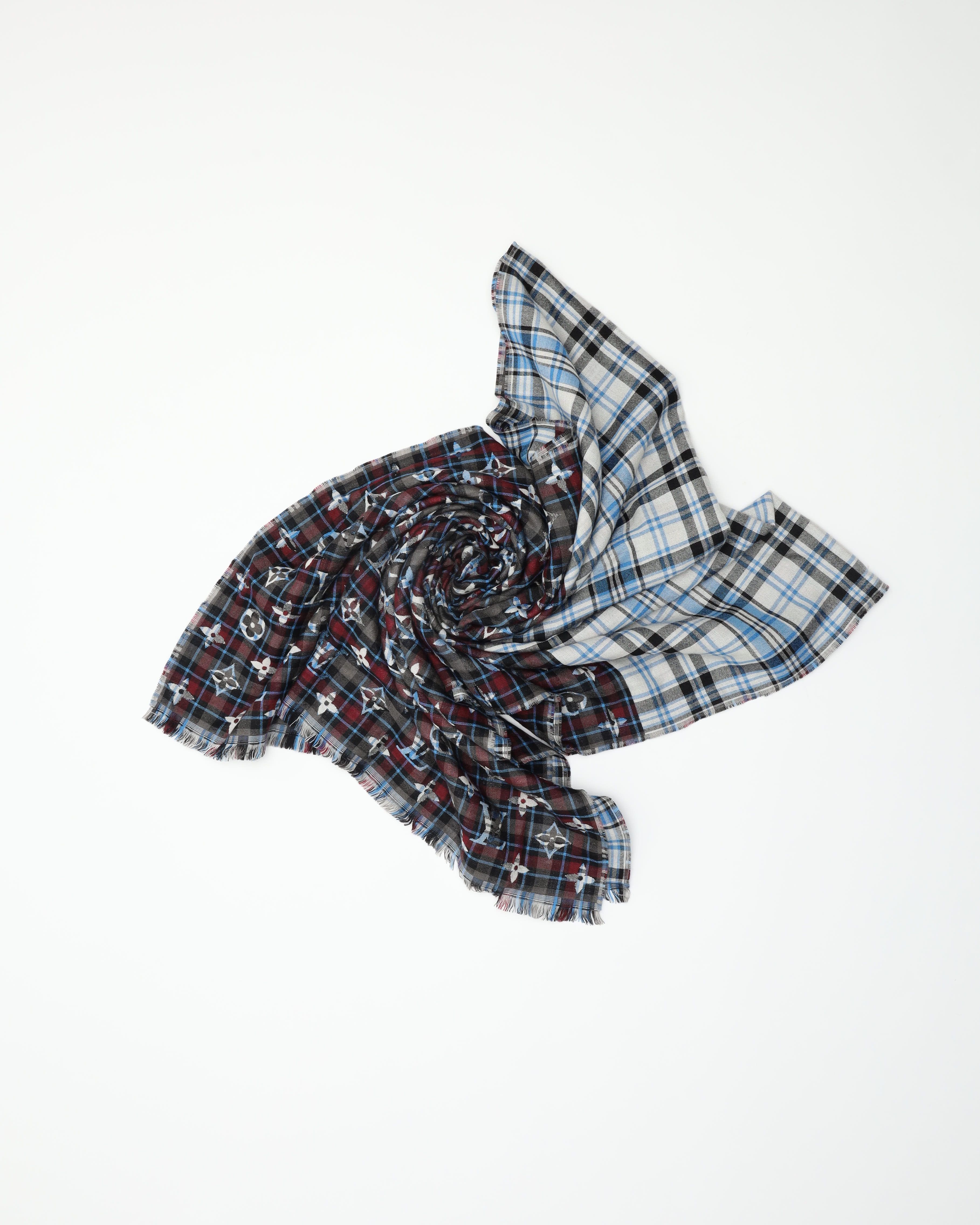 Pre-owned Louis Vuitton Wool Shawl In Multi