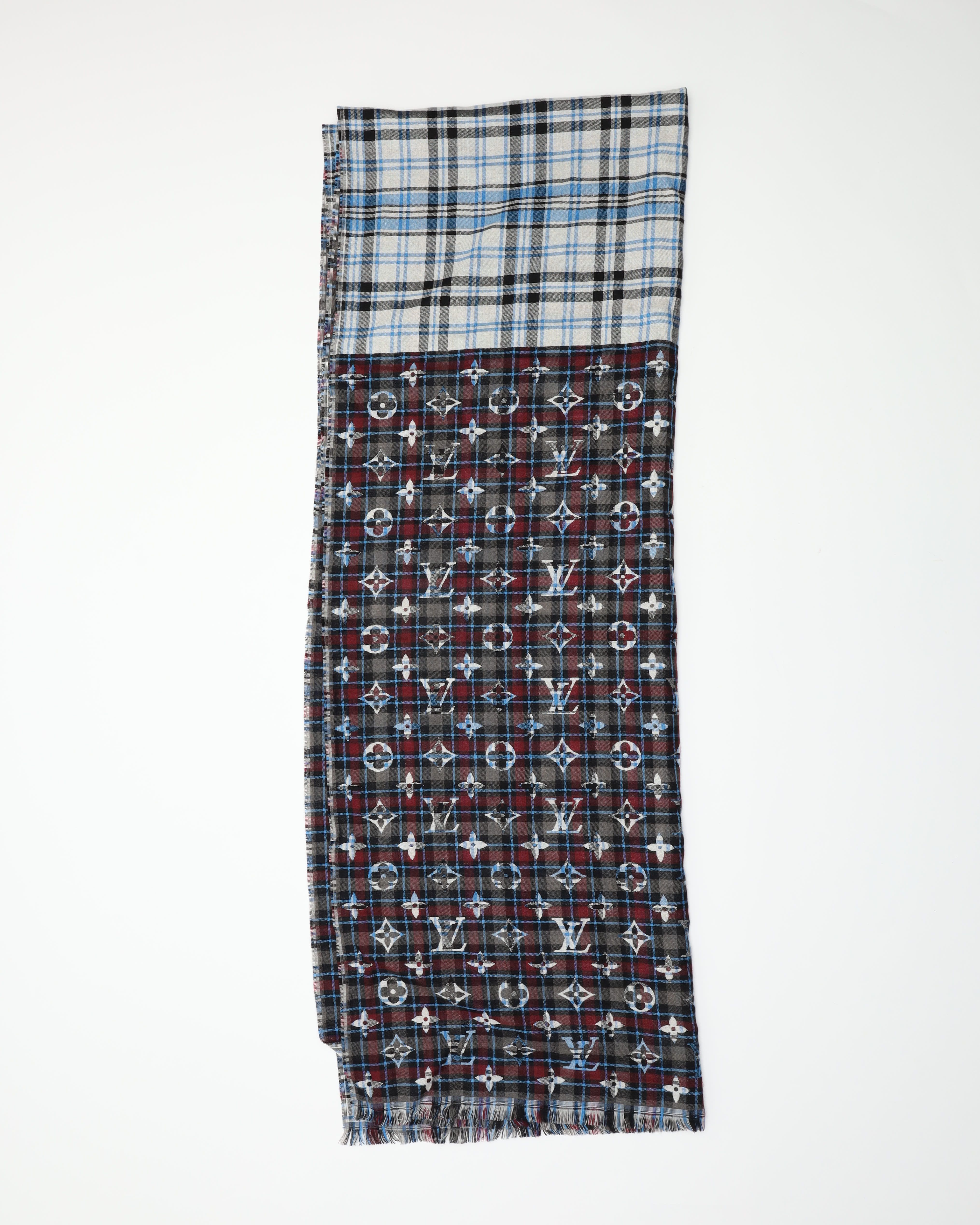 Pre-owned Louis Vuitton Wool Shawl In Multi
