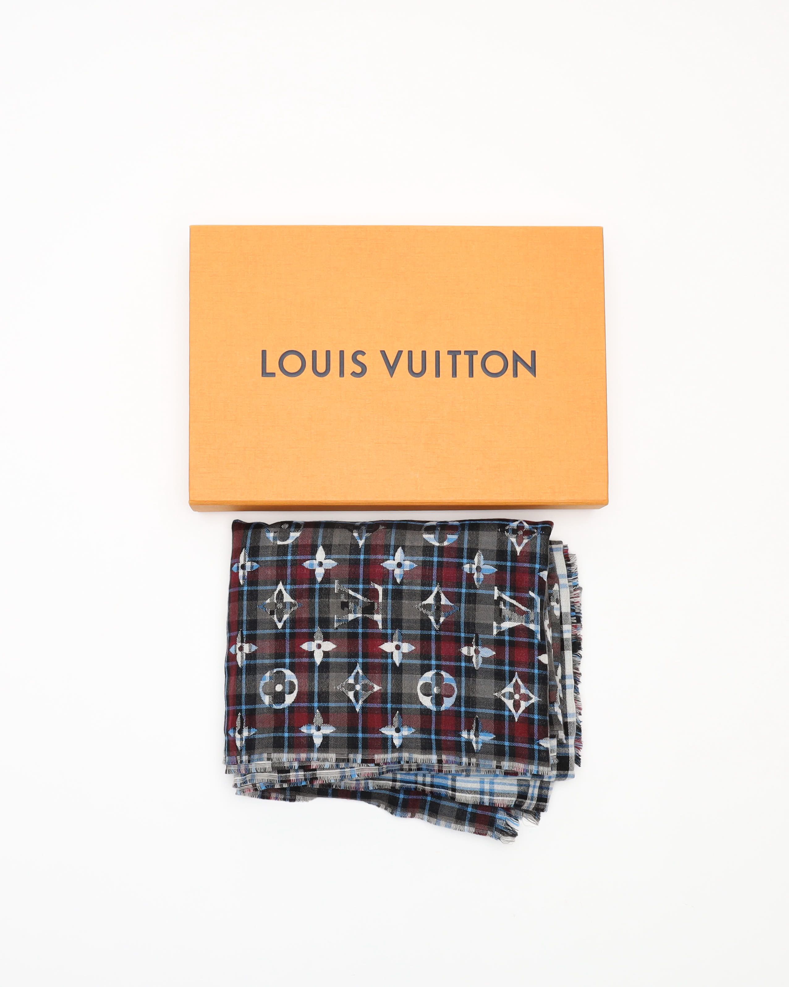 Pre-owned Louis Vuitton Wool Shawl In Multi