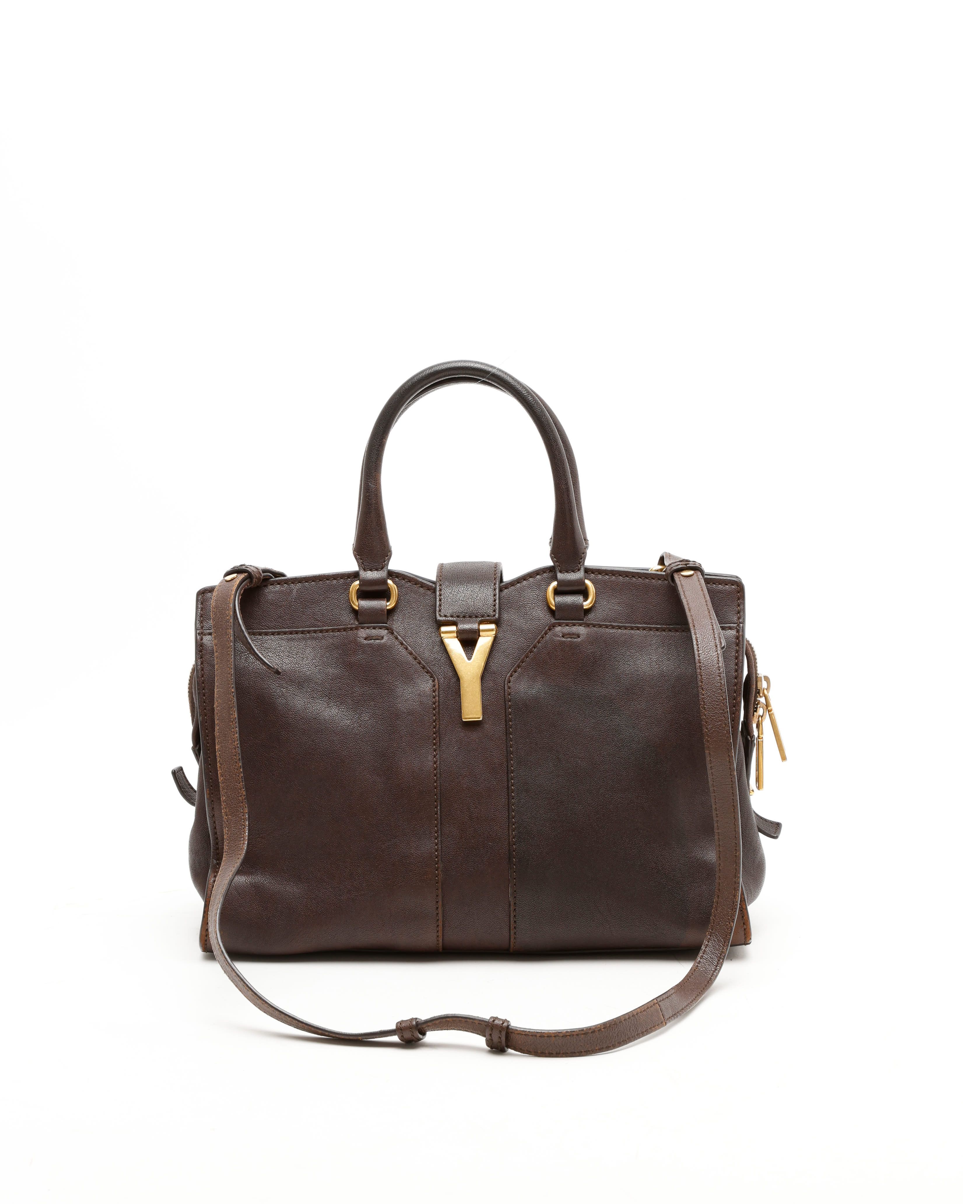 Saint Laurent Chyc Y Bag In Brown