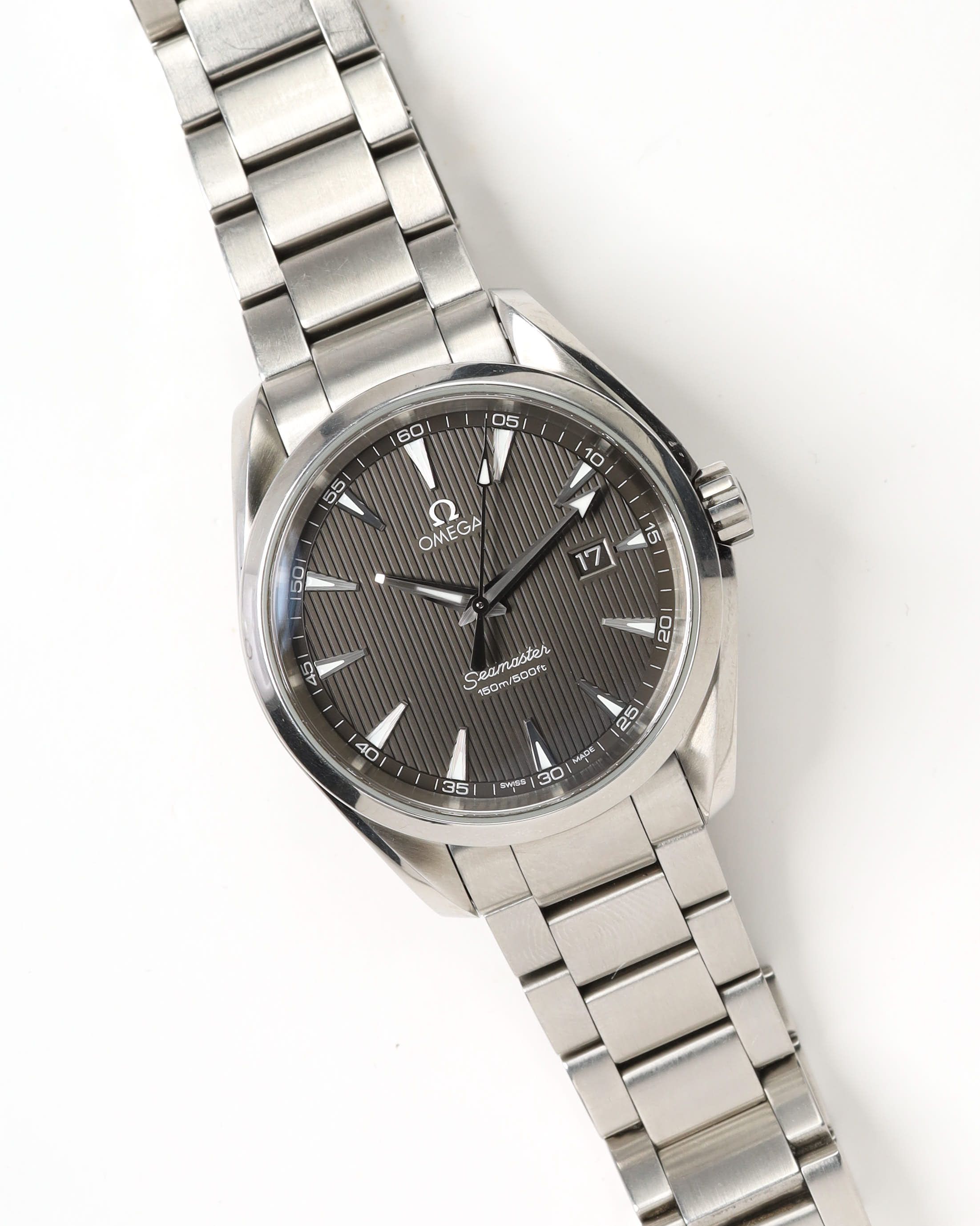 Omega Seamaster 150m 39mm Aqua Terra Watch In Metallic