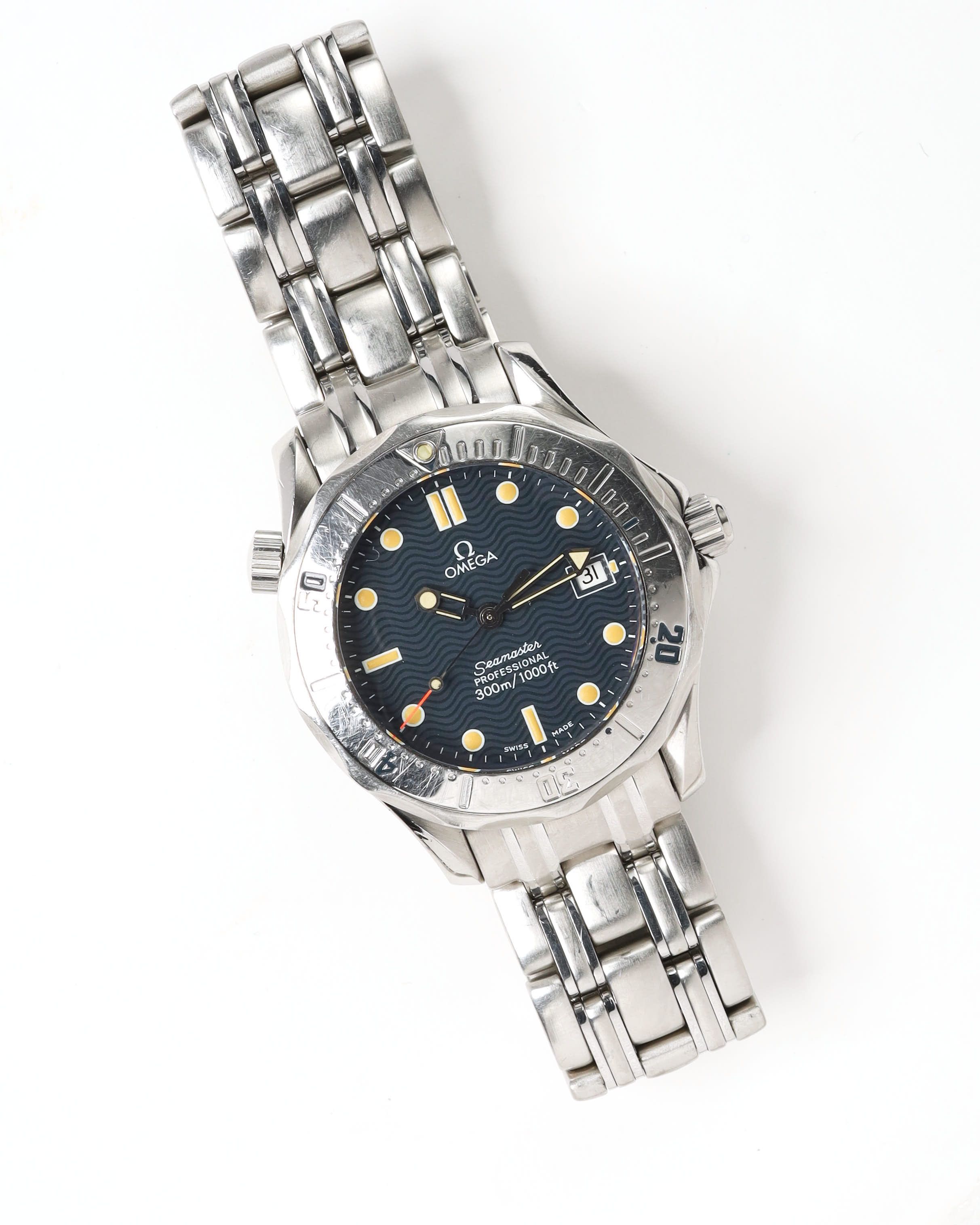 Omega Seamaster 300m 36mm Ref 2562.80 1993 Watch In Blue