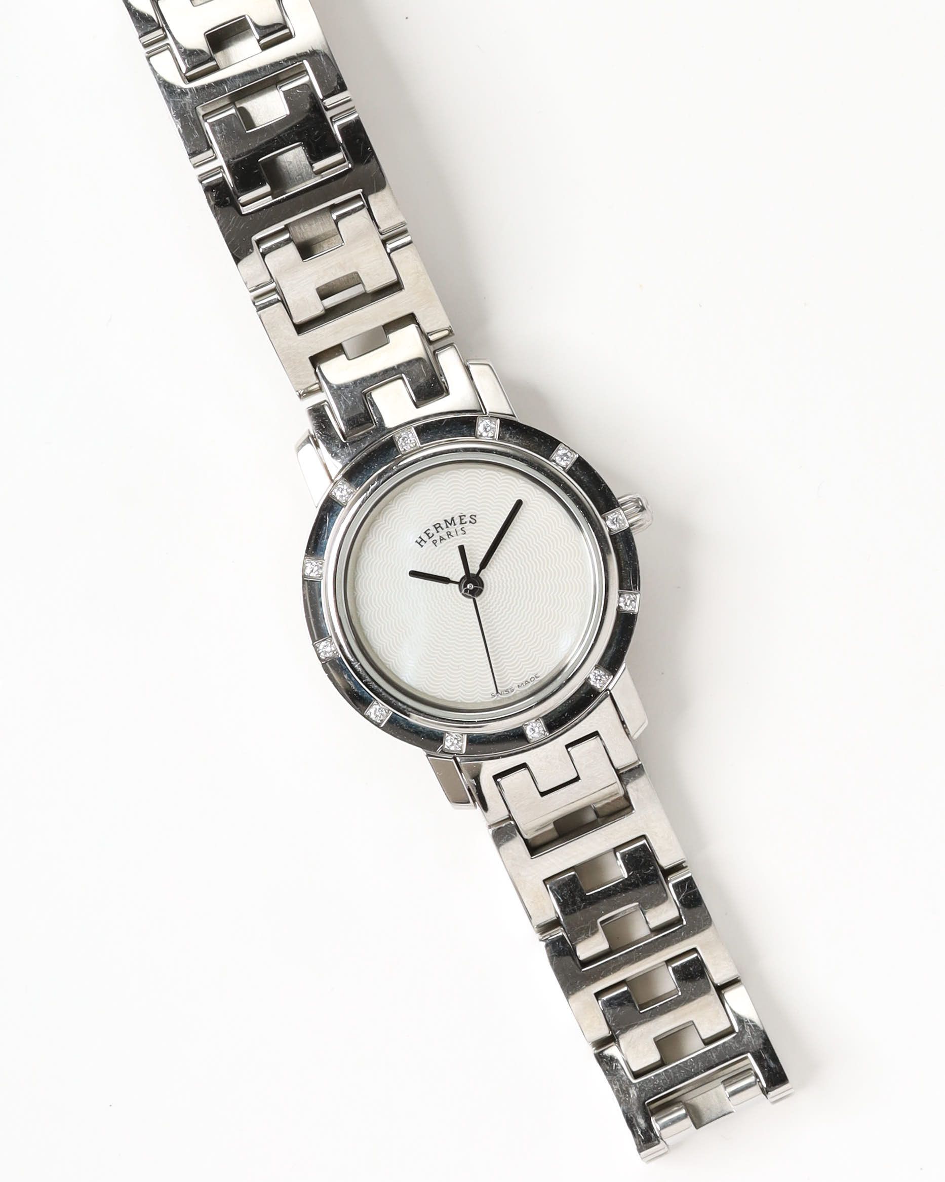 Herm&egrave;s Clipper 24mm Ref CL4.230 Mother-of-Pearl Dial Watch