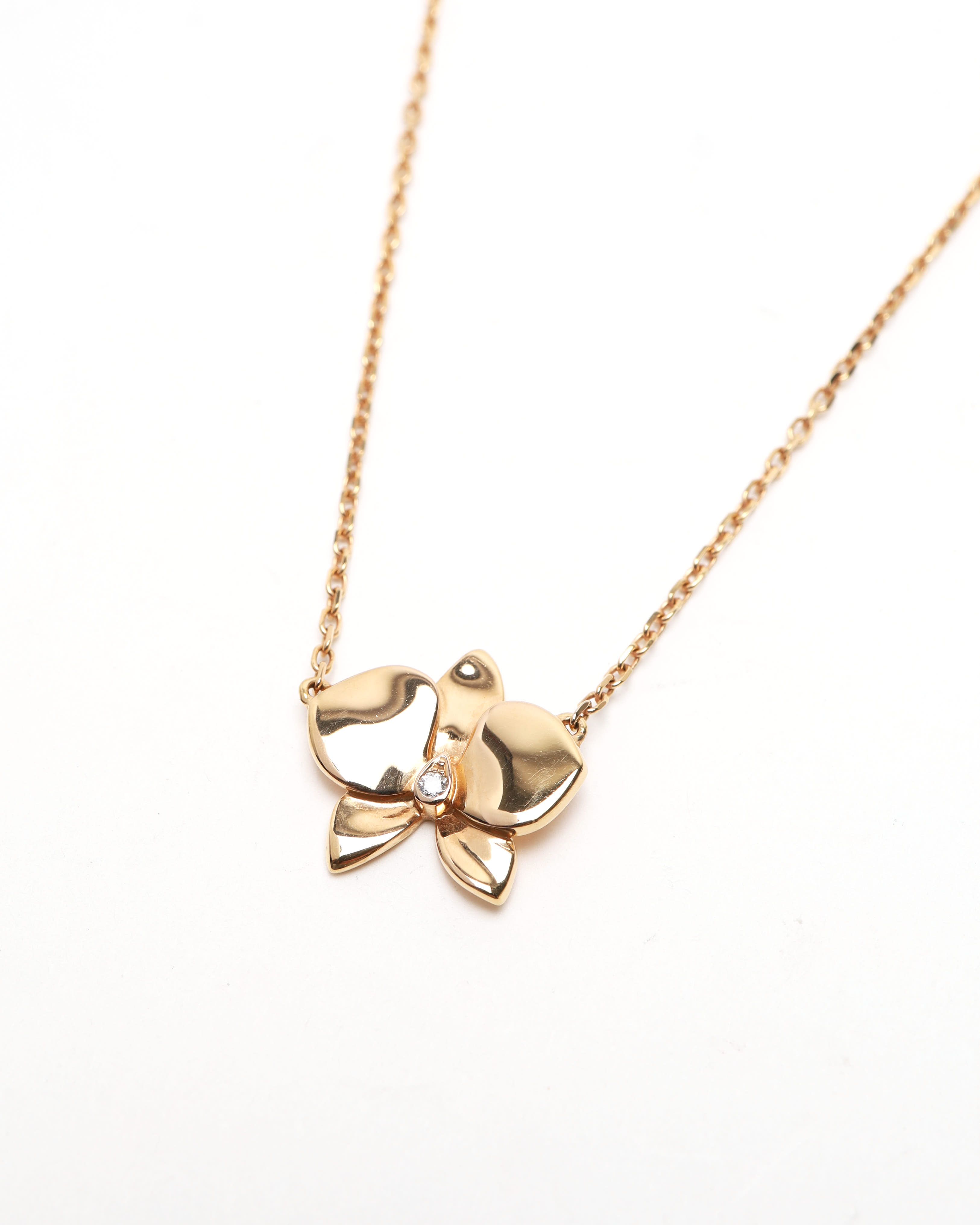 Cartier Caresse D'orchidées Par  Necklace 18kt Rose Gold In Gold
