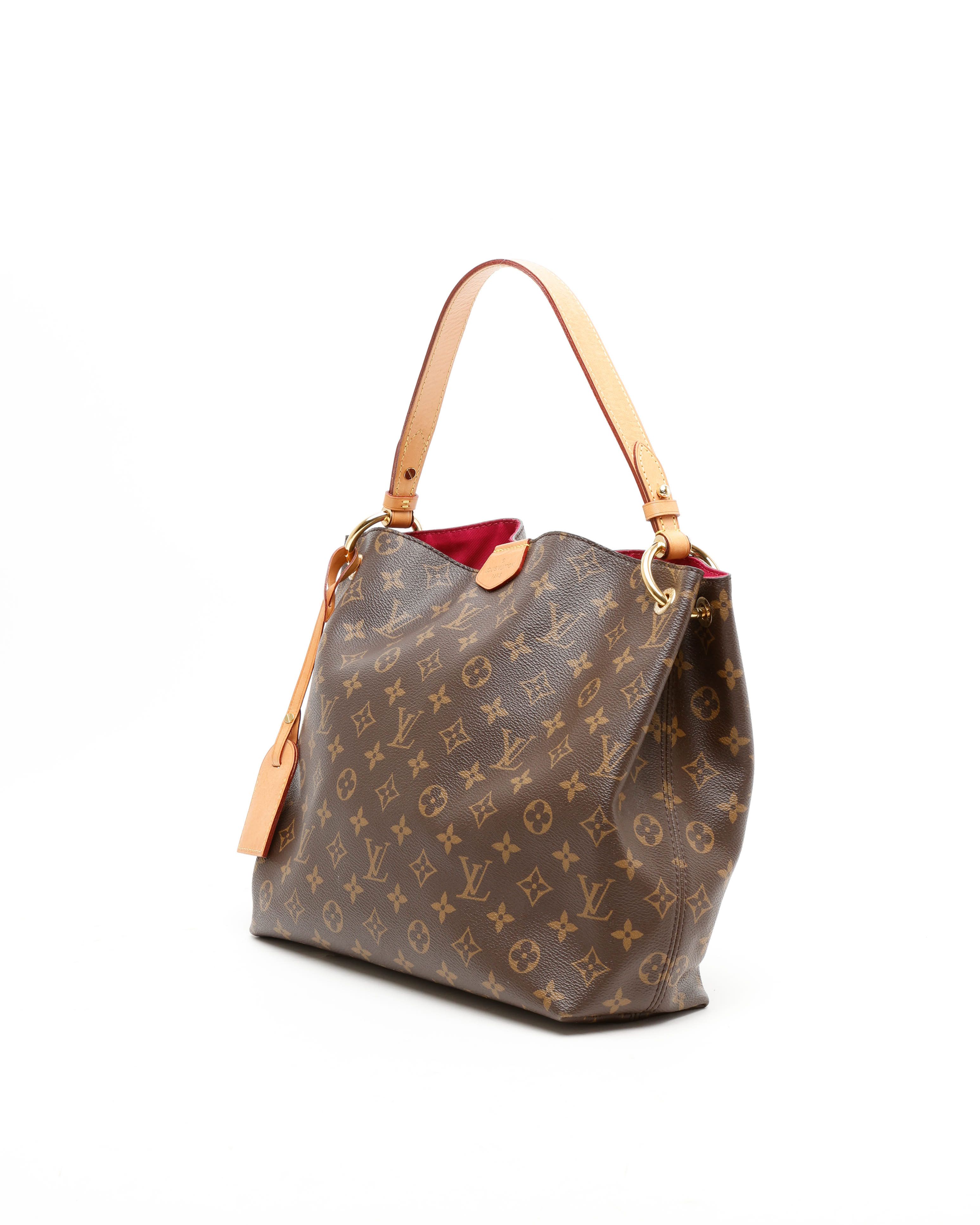 Pre-owned Louis Vuitton Monogram Graceful Pm Bag In Brown