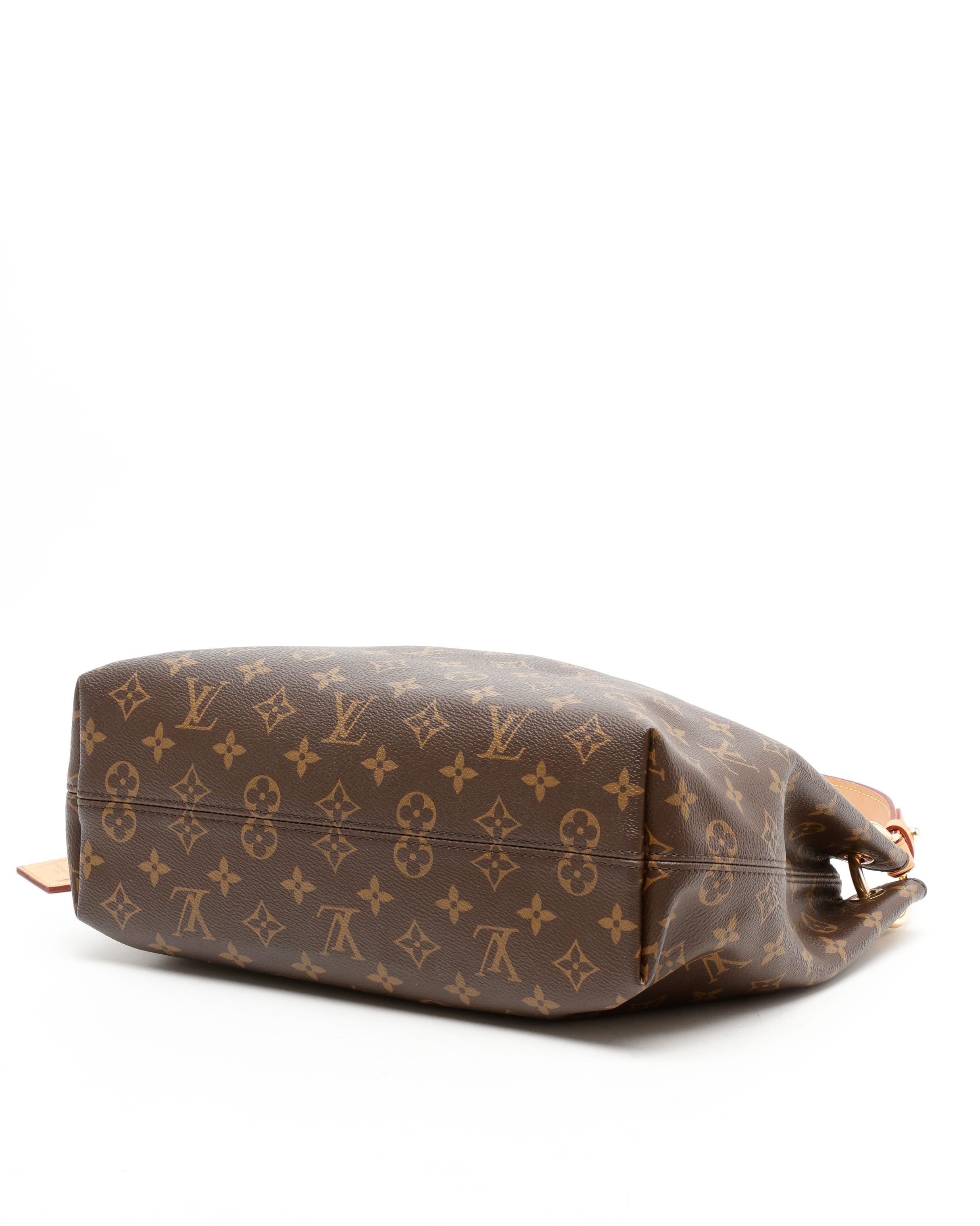 Pre-owned Louis Vuitton Monogram Graceful Pm Bag In Brown