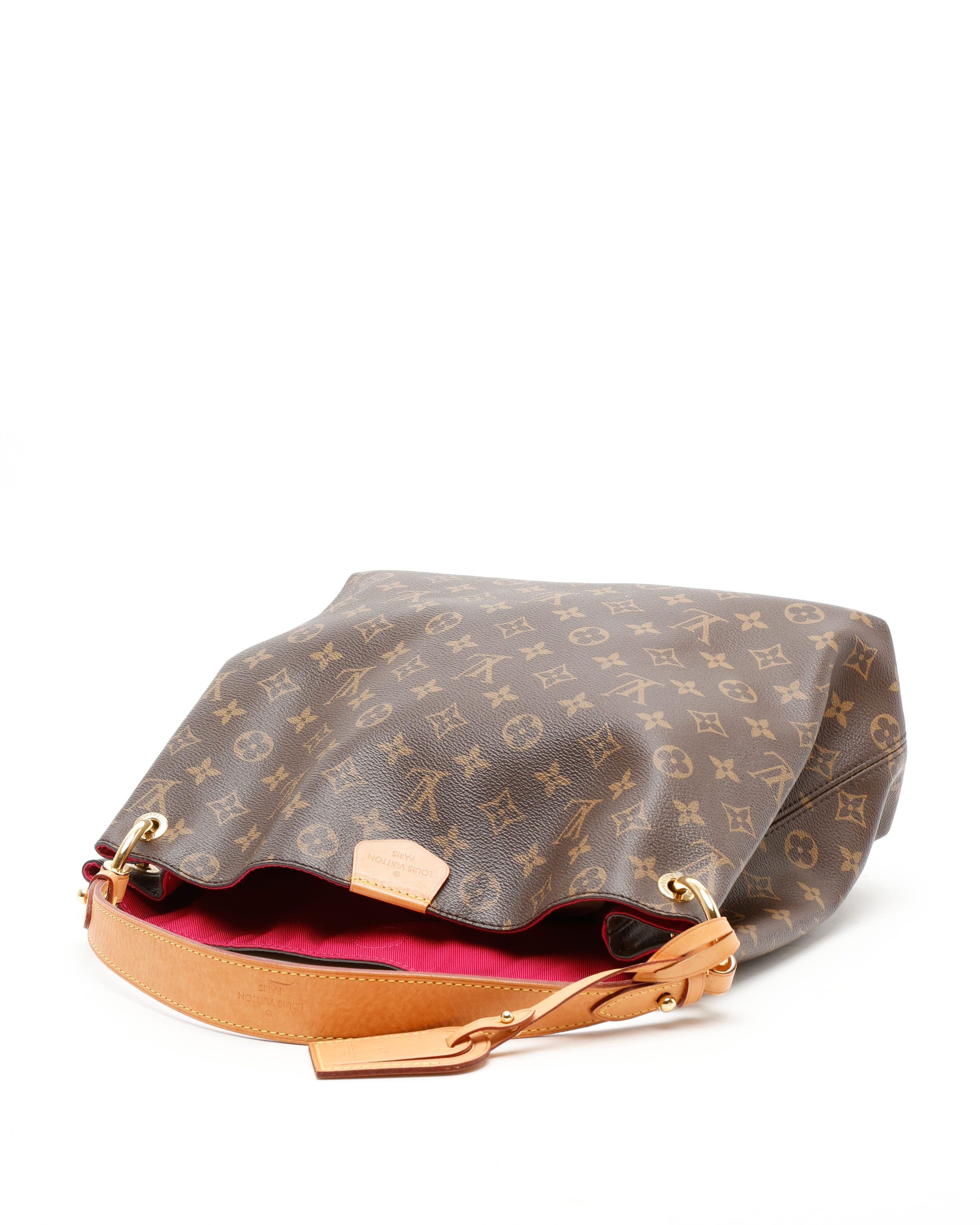 Pre-owned Louis Vuitton Monogram Graceful Pm Bag In Brown