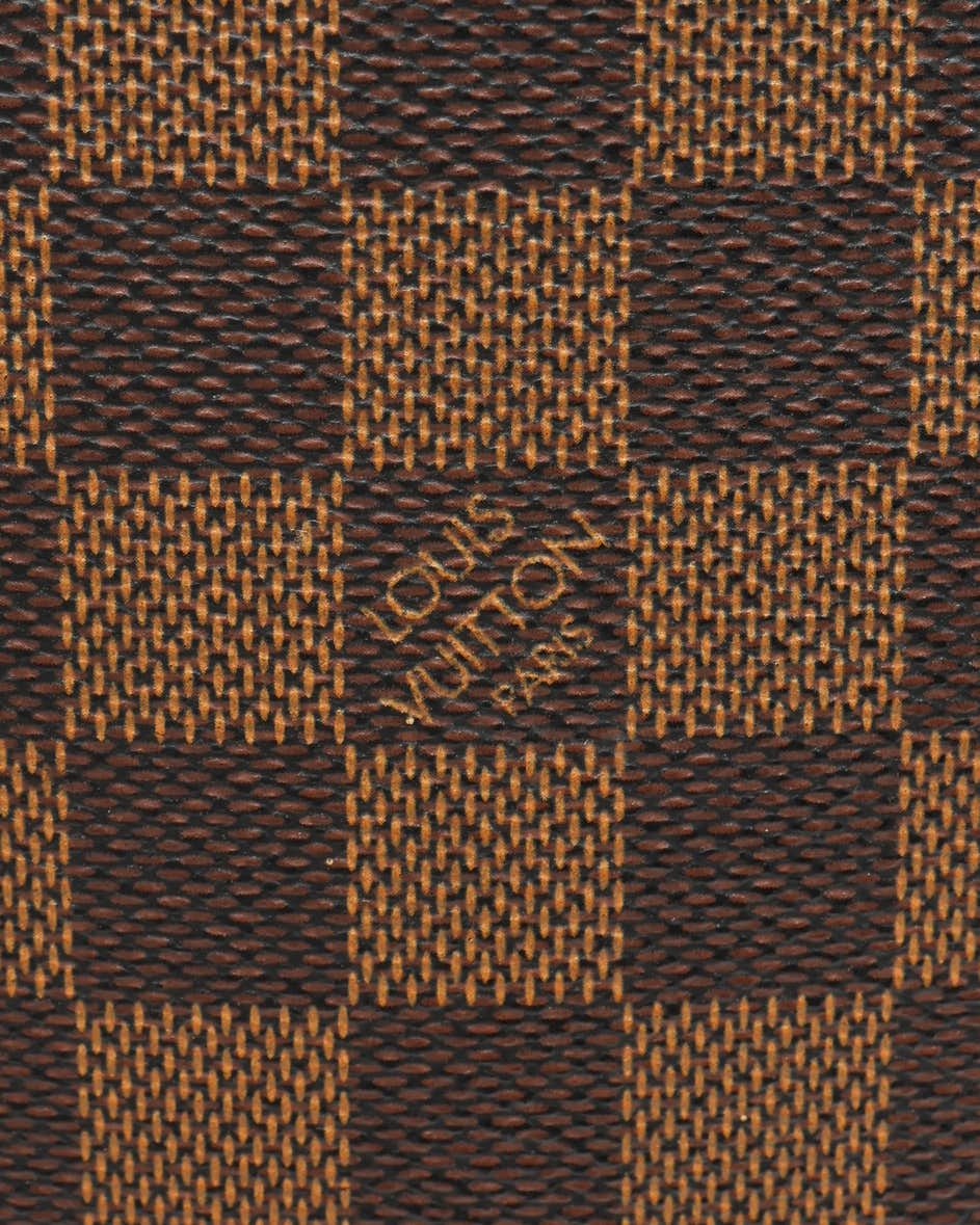 Pre-owned Louis Vuitton Damier Ebene Cabas Beaubourg Tote Bag In Brown