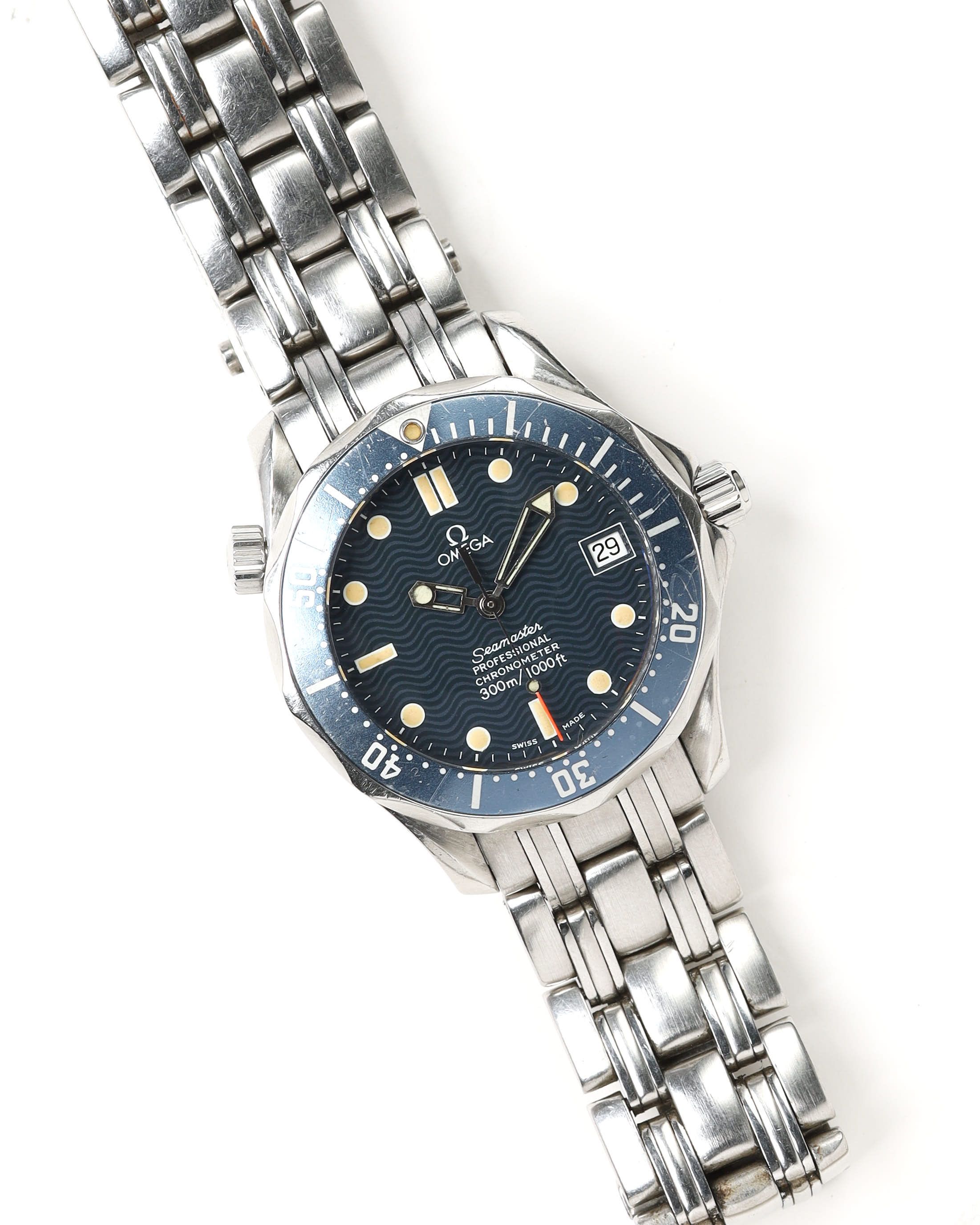 Omega Seamaster 300m 36mm Ref 2551.80 1986 Watch In Blue