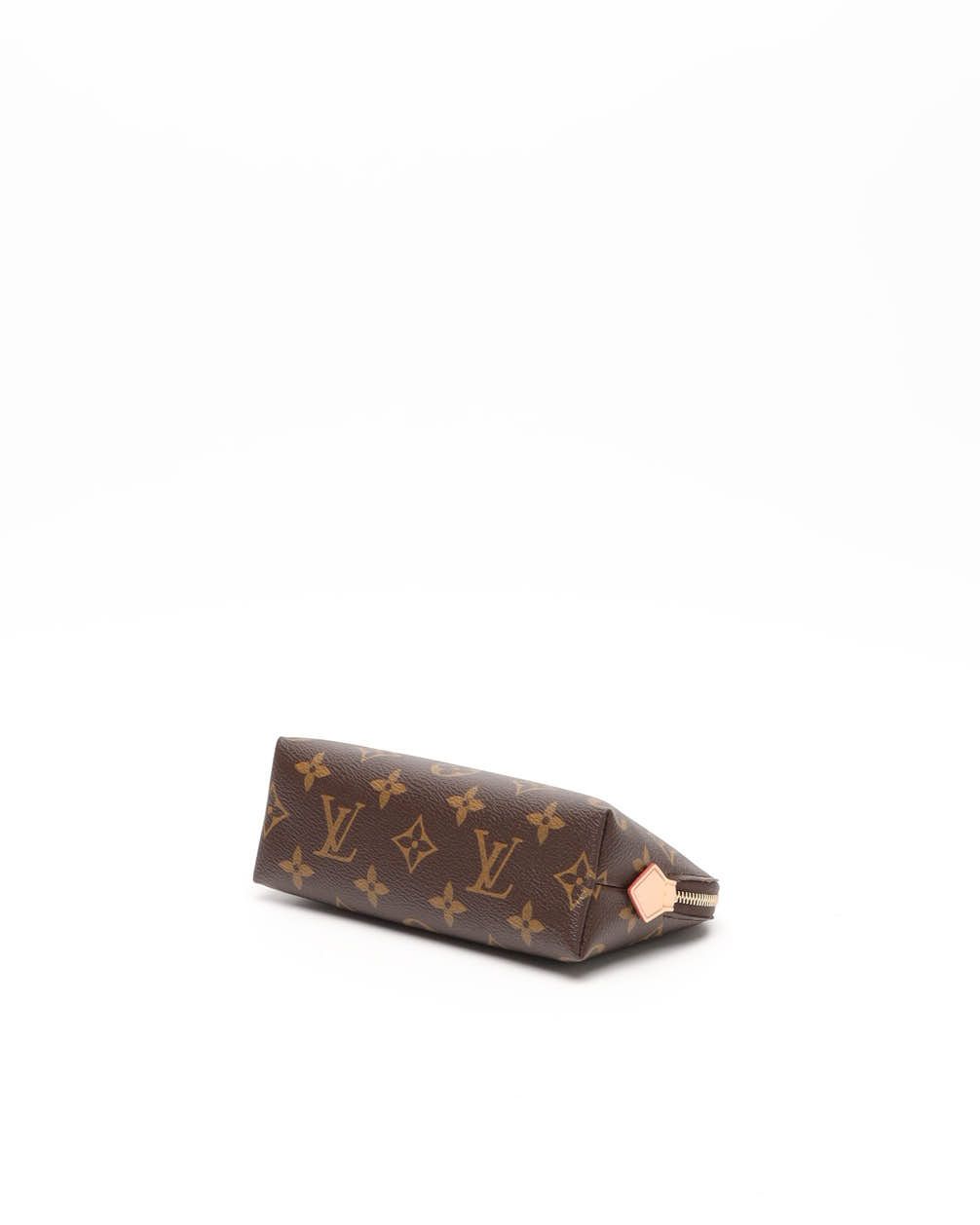Pre-owned Louis Vuitton Monogram Cosmetic Pouch In Brown