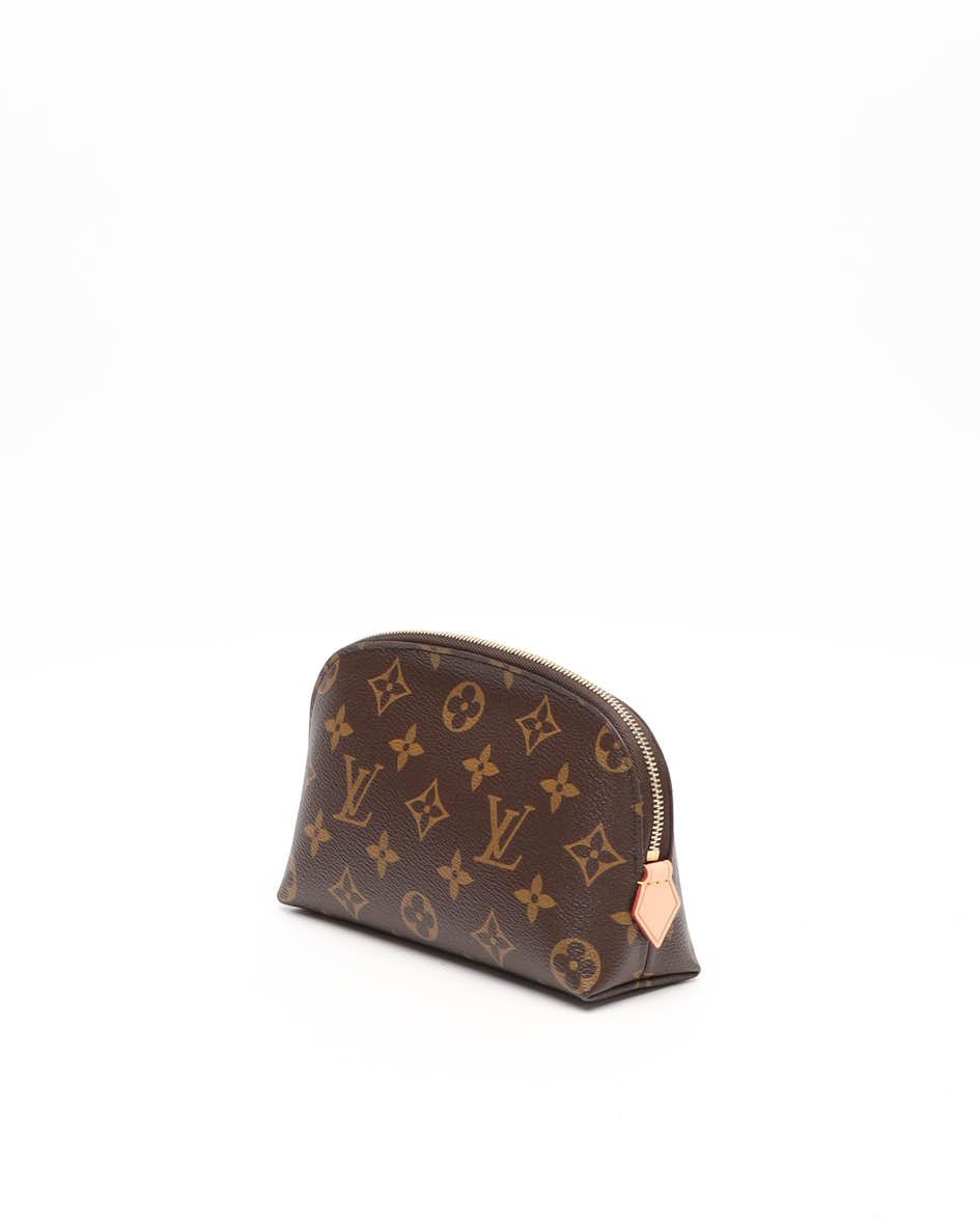 Pre-owned Louis Vuitton Monogram Cosmetic Pouch In Brown