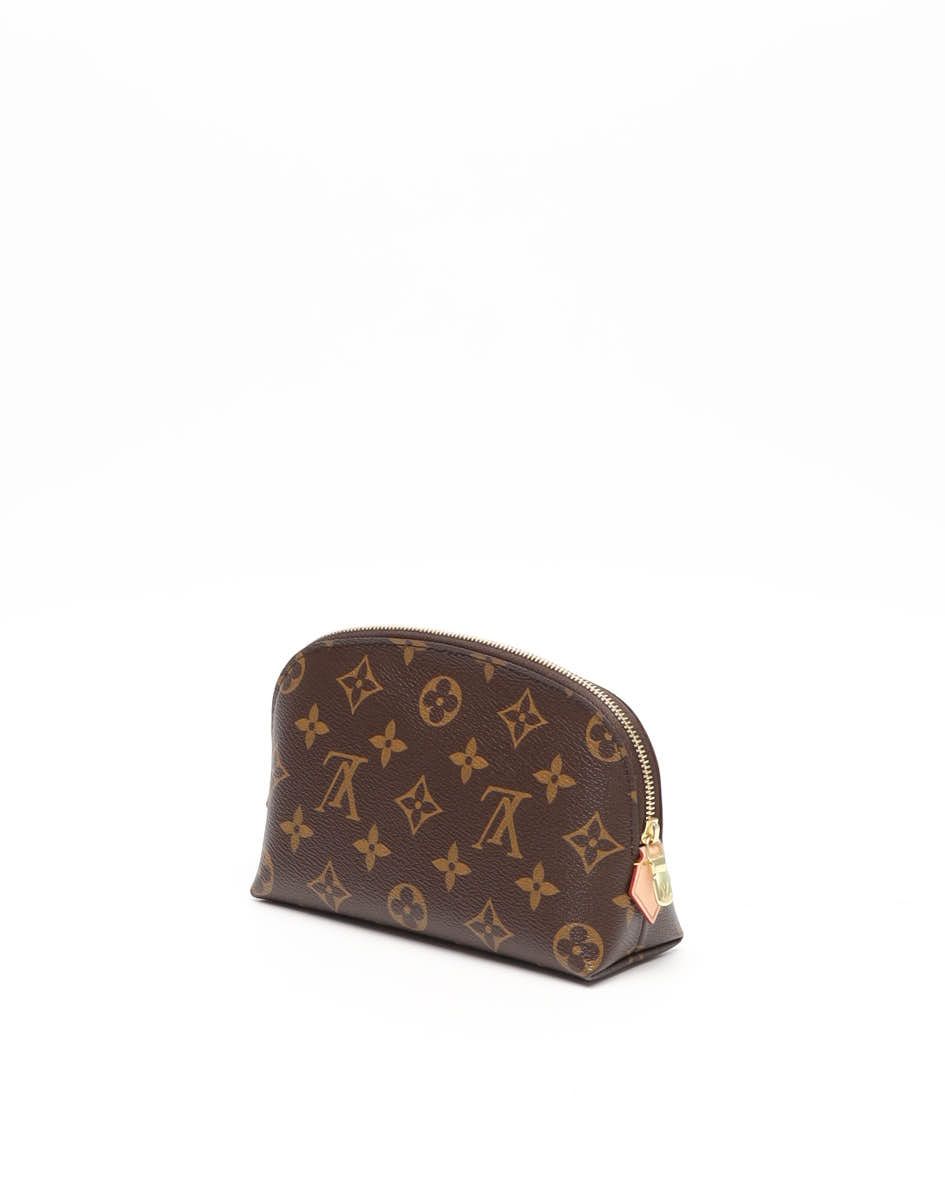 Pre-owned Louis Vuitton Monogram Cosmetic Pouch In Brown