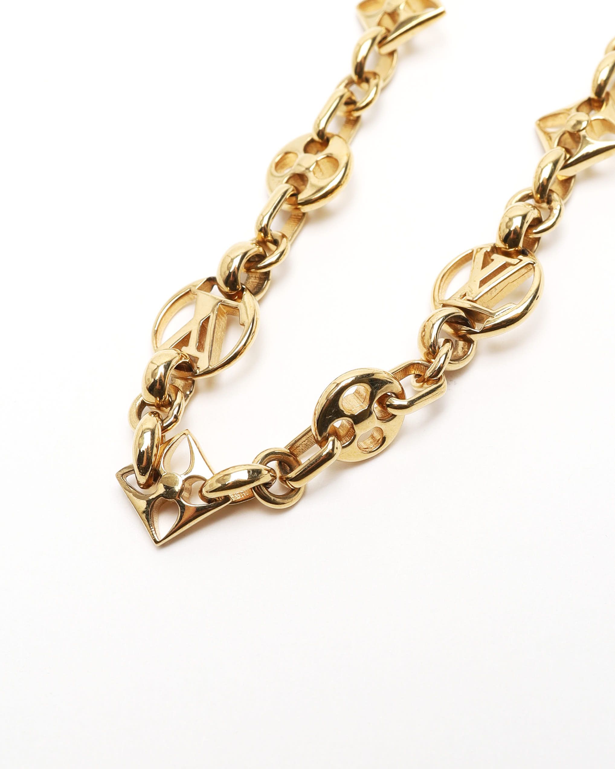 Pre-owned Louis Vuitton Crazy In Rock Bracelet In Gold
