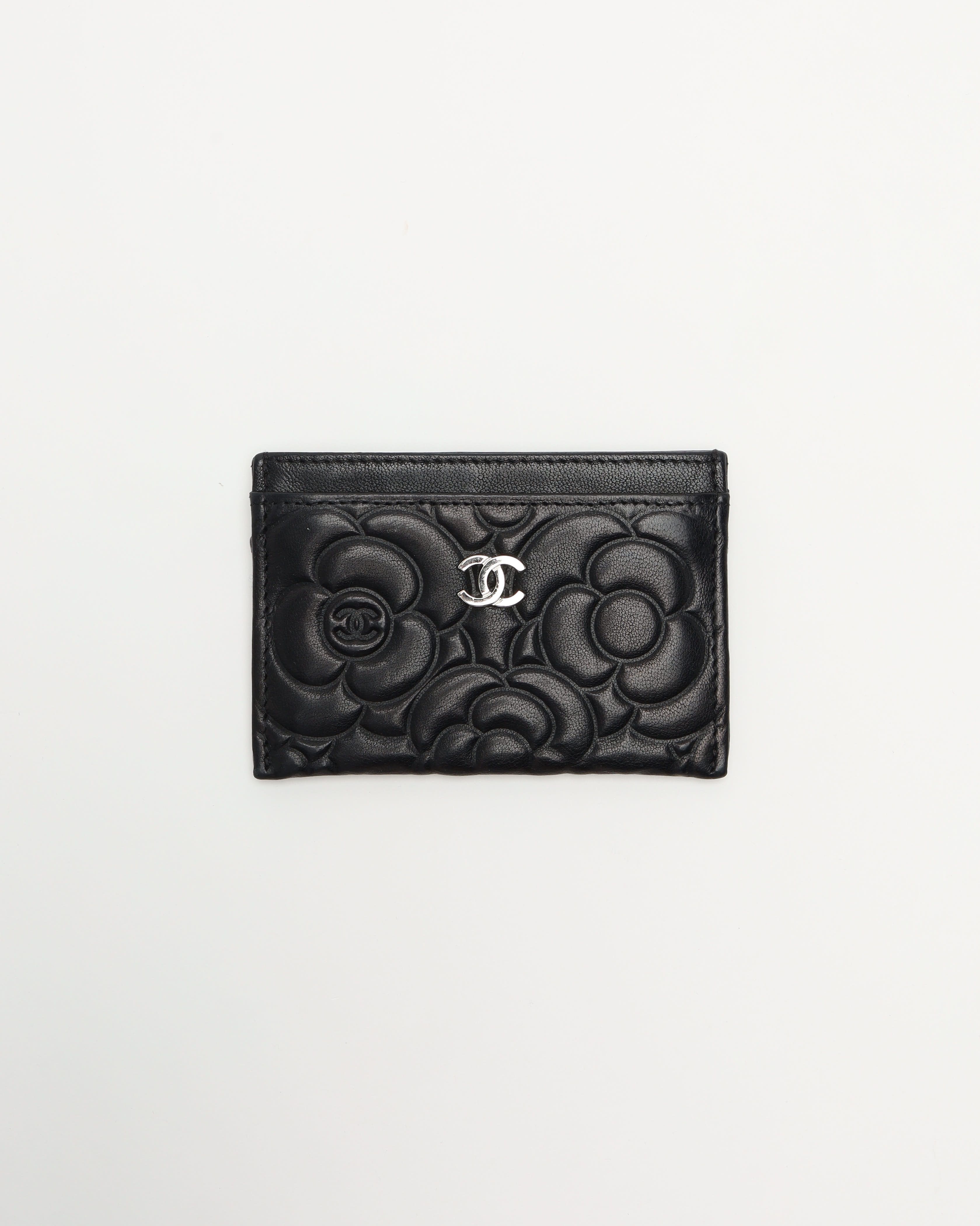Chanel Camelia Leather Card Holder