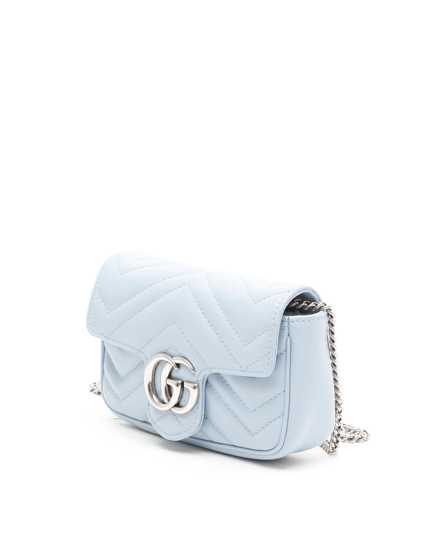 Gucci Mini Gg Marmont Bag In Blue
