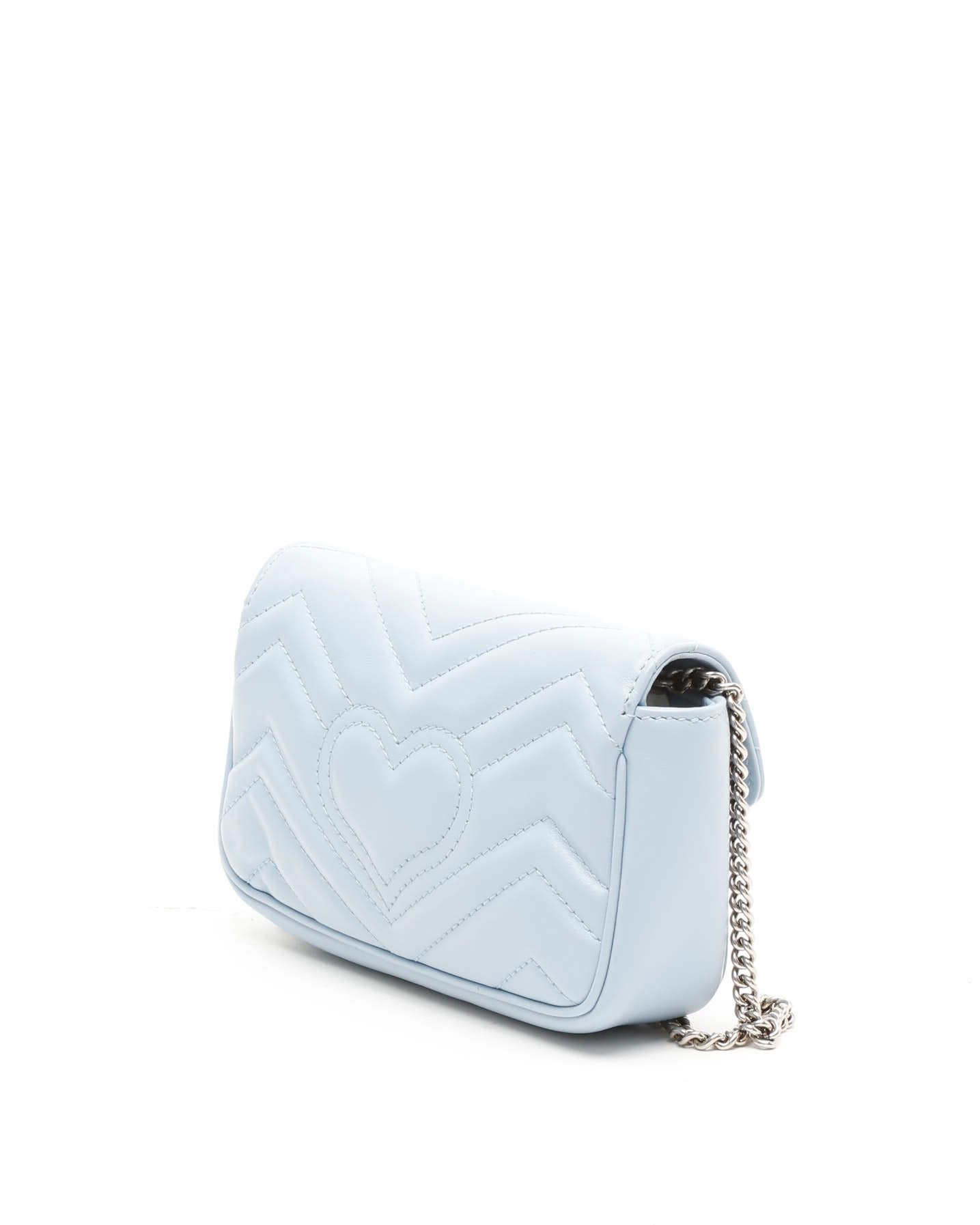 Gucci Mini Gg Marmont Bag In Blue